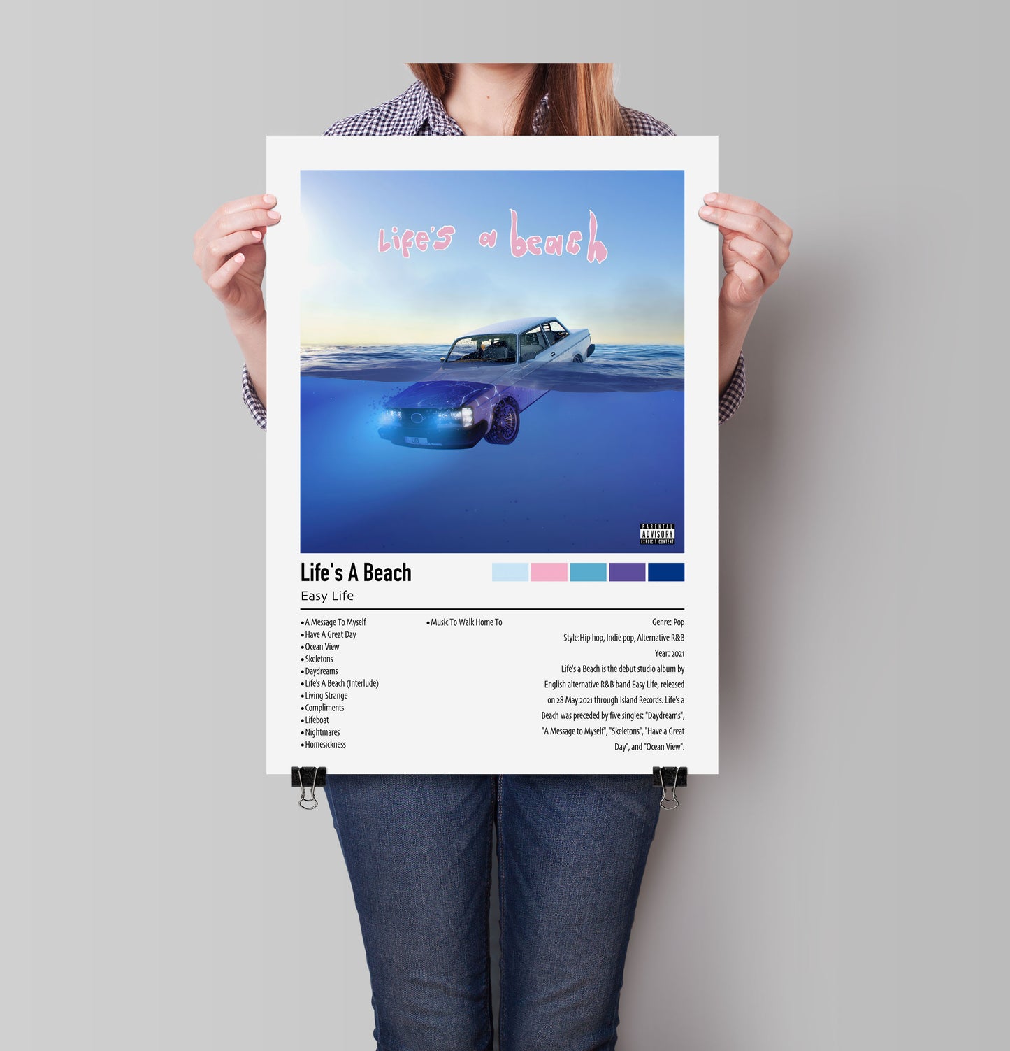 Easy Life | Life's A Beach | Custom Album Cover Poster Print