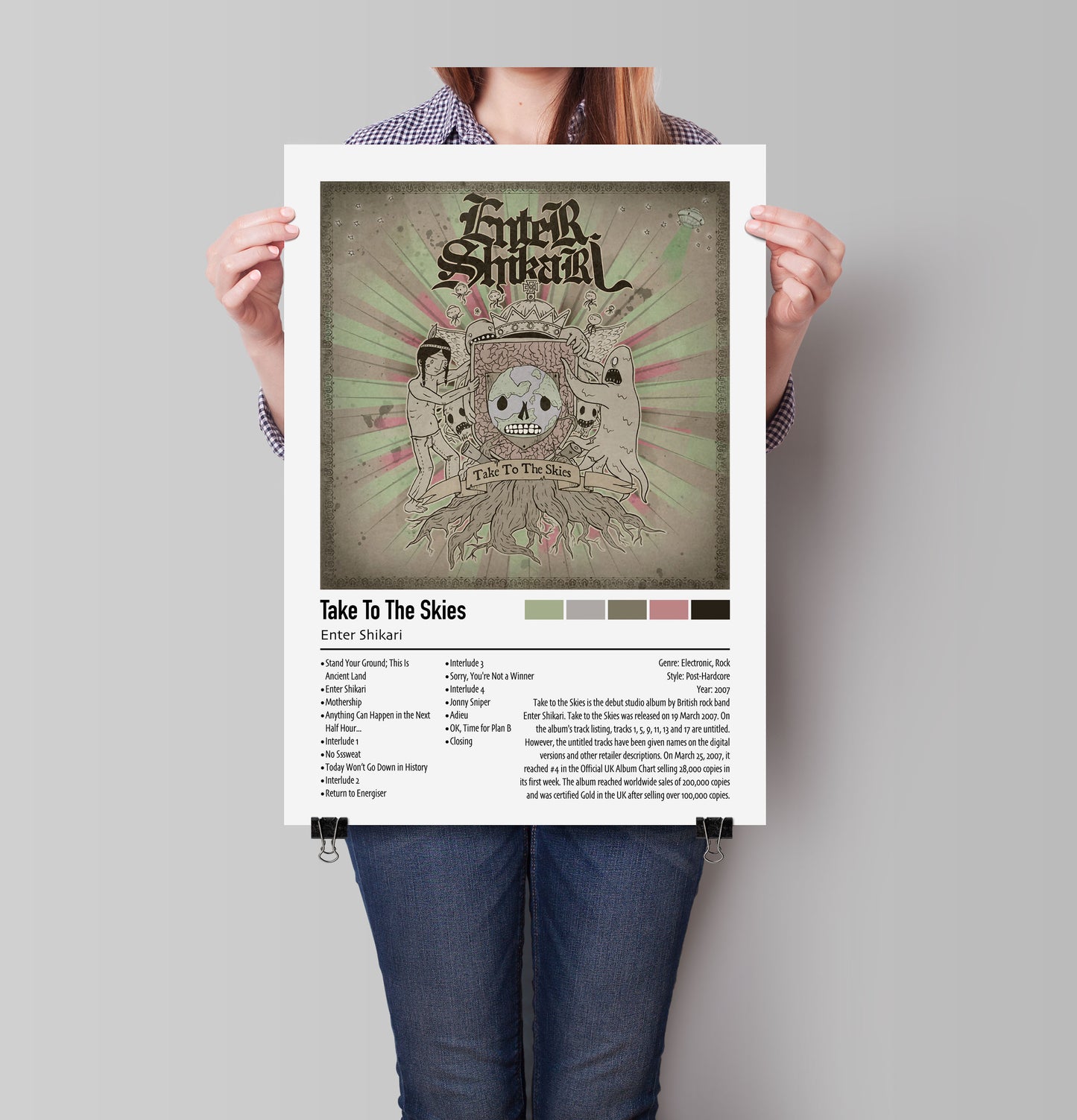 Enter Shikari | Take To The Skies | Custom Album Cover Poster Print
