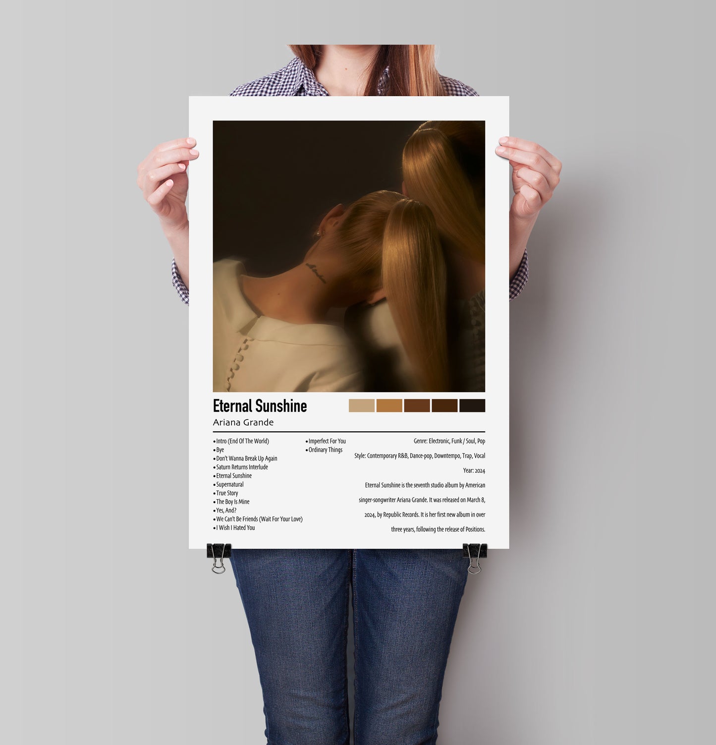 Ariana Grande | Eternal Sunshine | Custom Album Cover Poster Print