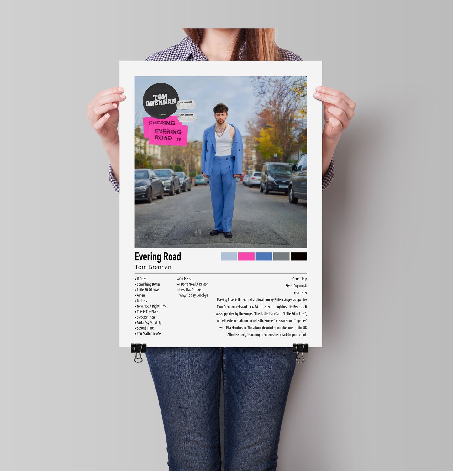 Tom Brennan | Evering Road | Custom Album Cover Poster Print