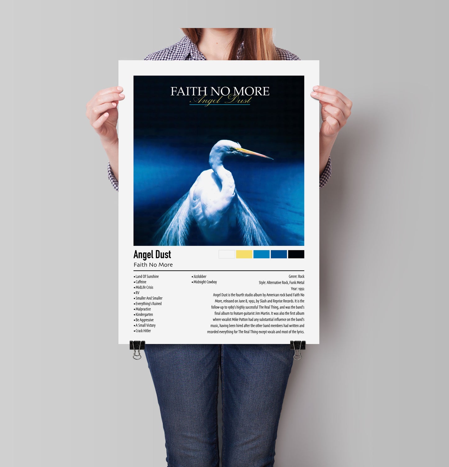 Faith No More | Angel Dust | Custom Album Cover Poster Print