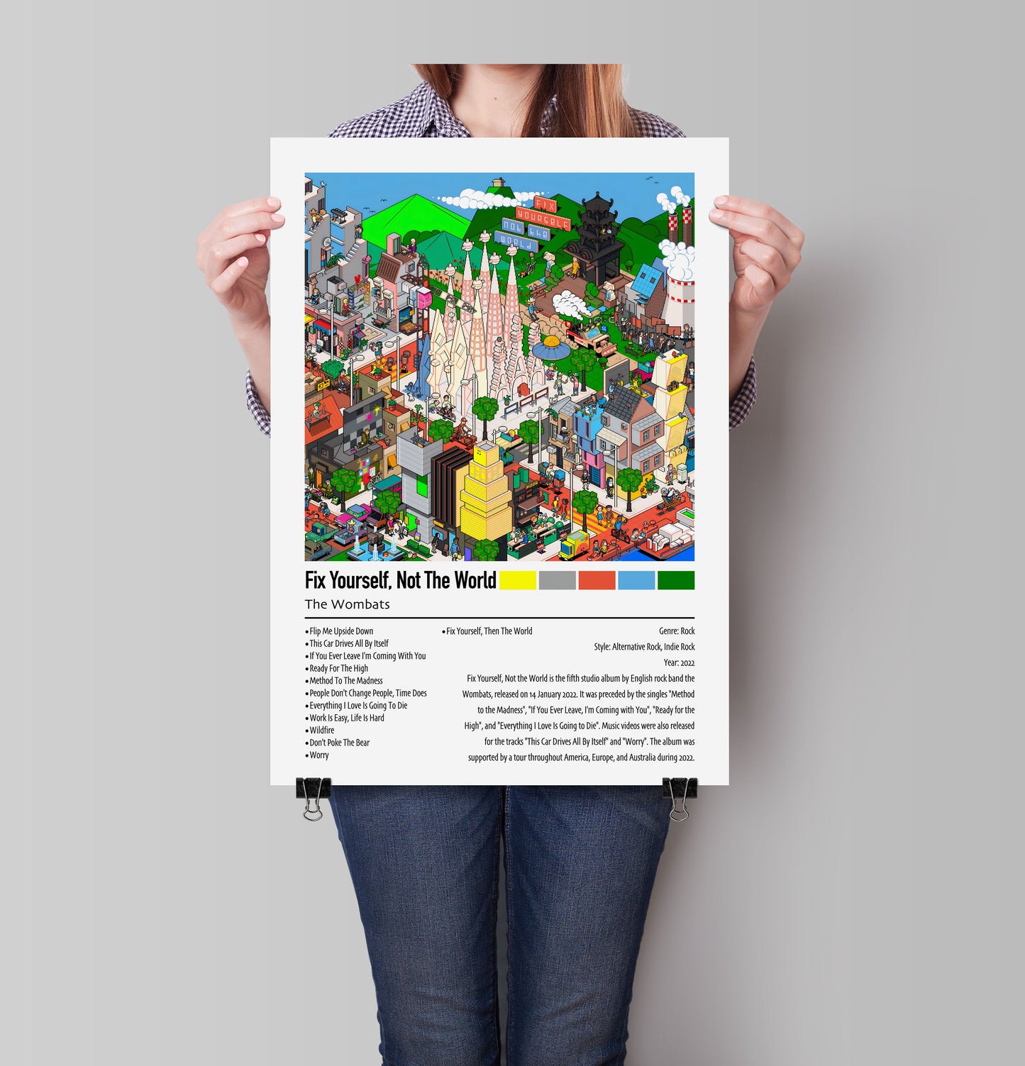 Wombats | Fix Yourself, Not The World | Custom Album Cover Poster Print