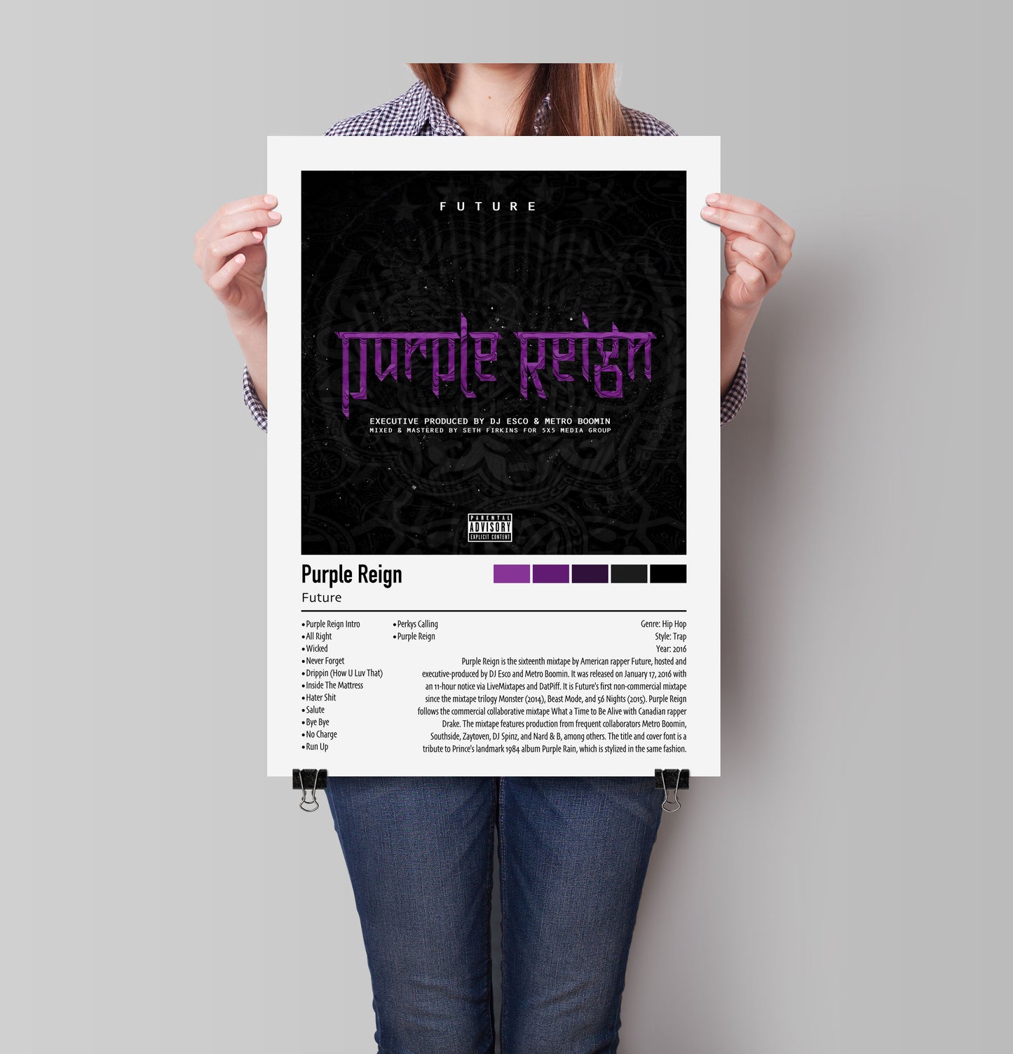 Future | Purple Reign | Custom Album Cover Poster Print