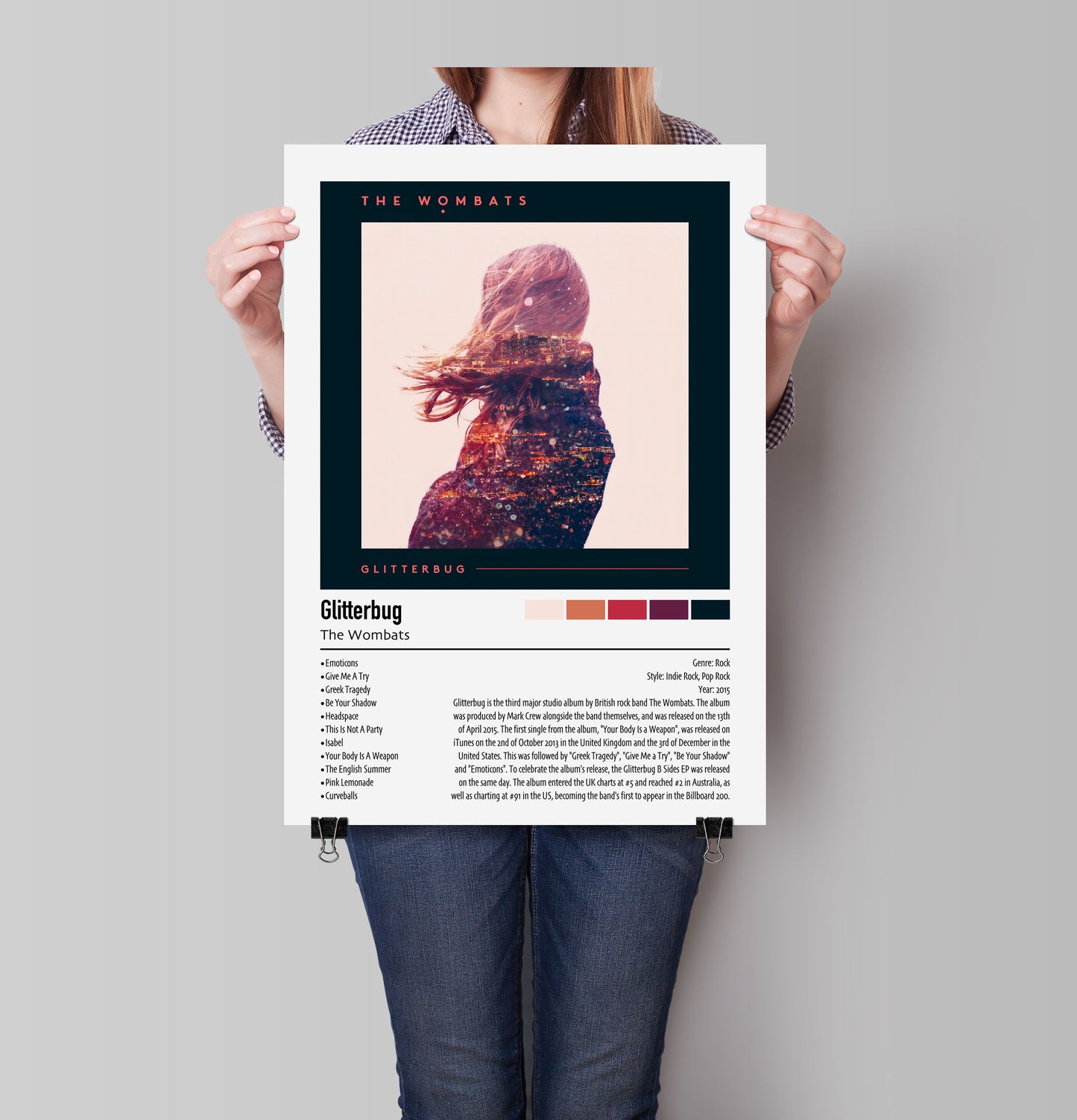 The Wombats | Glitterbug | Custom Album Cover Poster Print