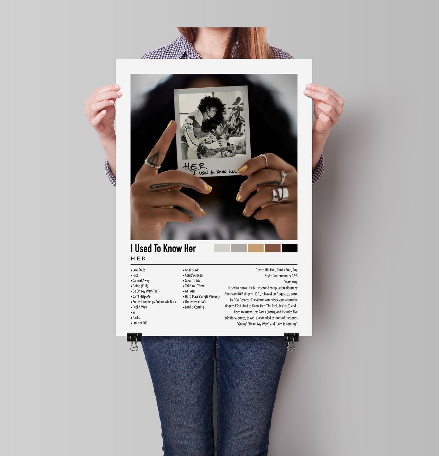 H.E.R. | I Used To Know Her | Custom Album Cover Poster Print
