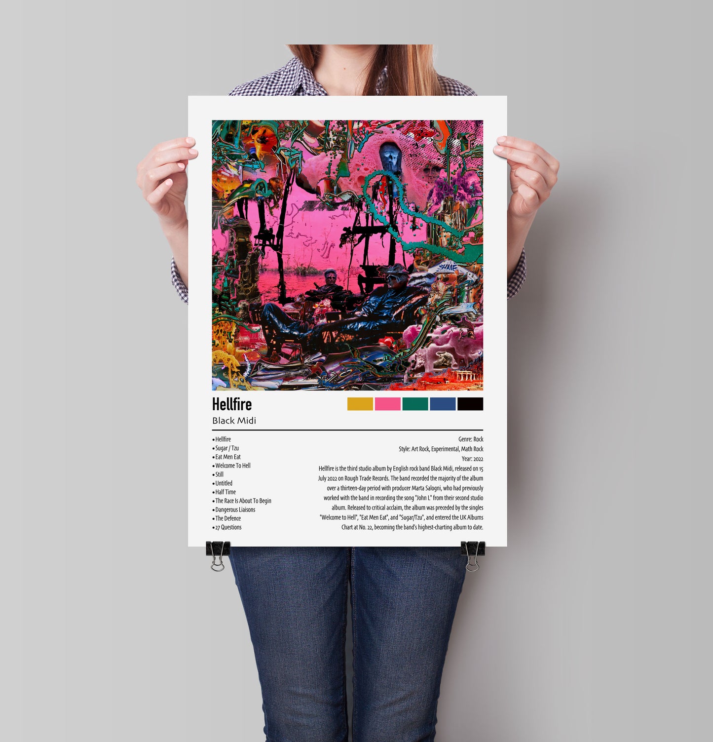 Black Midi | Hellfire | Custom Album Cover Poster Print