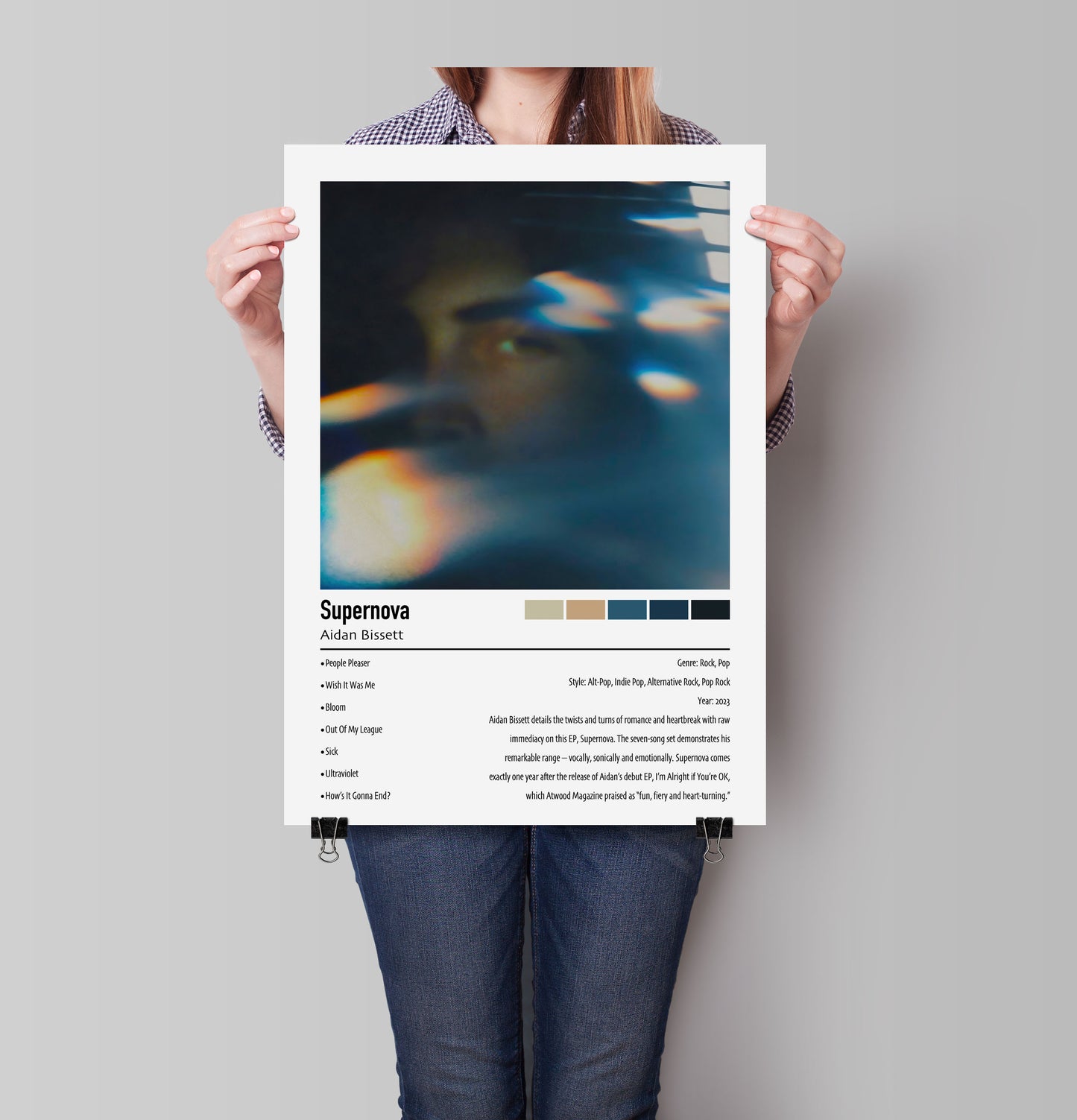 Aidan Bissett | Supernova | Custom Album Cover Poster Print