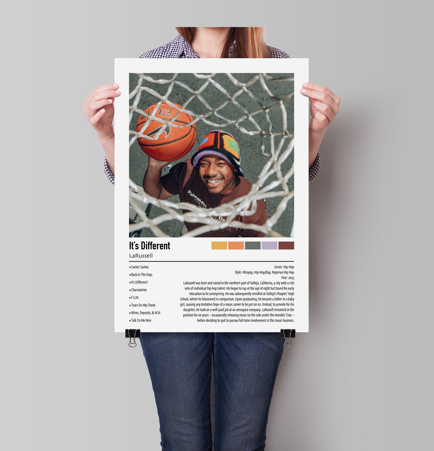 LaRussell | It's Different | Custom Album Cover Poster Print
