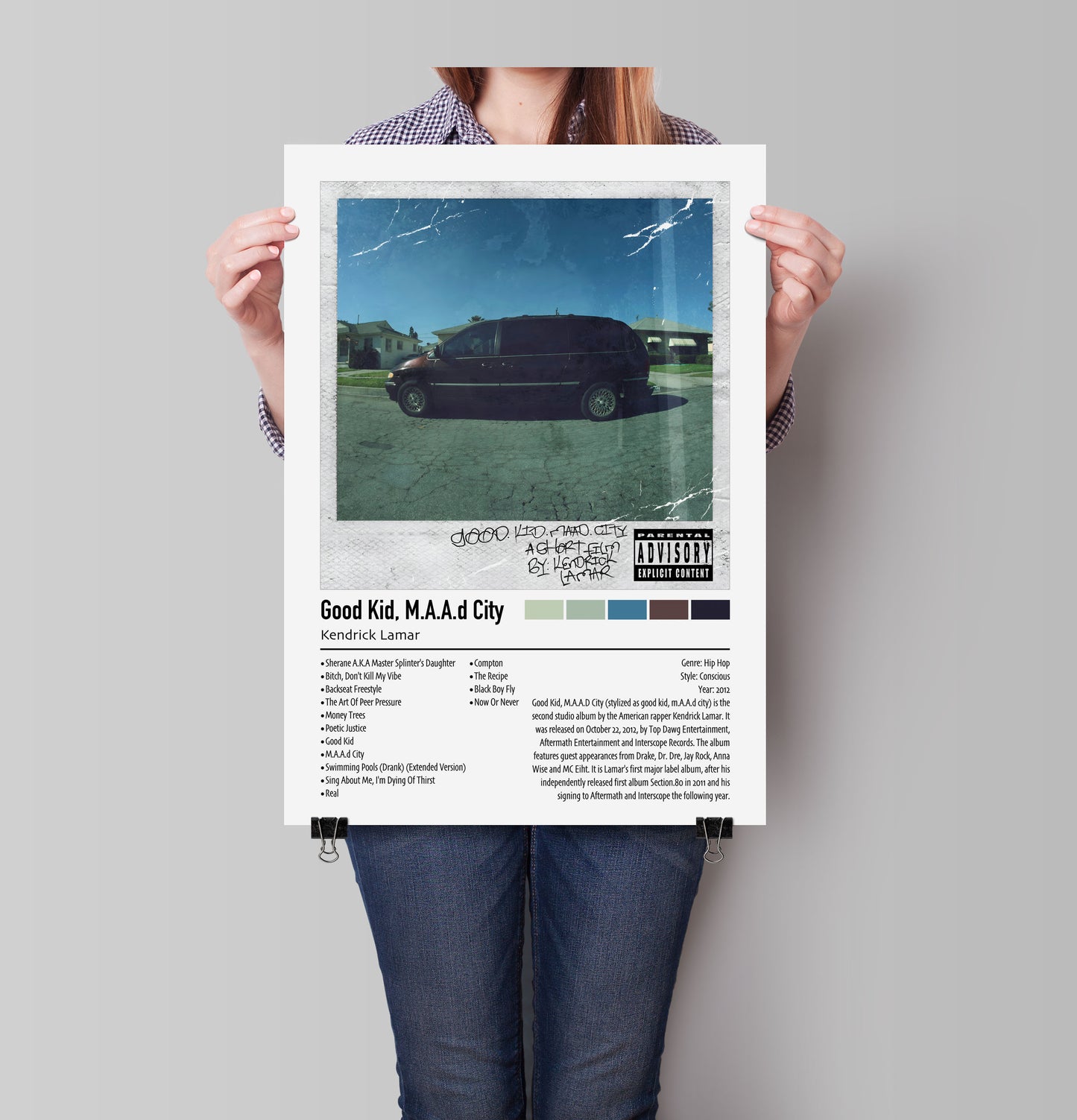 Kendrick Lamar | Good Kid, m.A.A.d City (Deluxe) | Custom Album Cover Poster Print