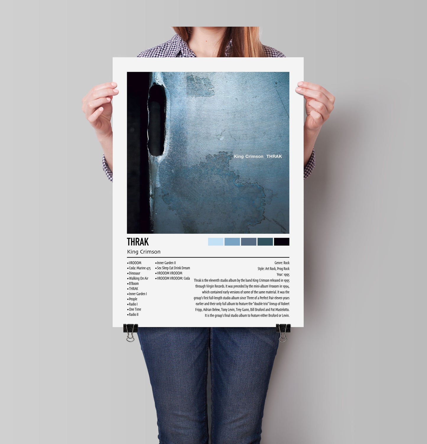 King Crimson | THRAK | Custom Album Cover Poster Print