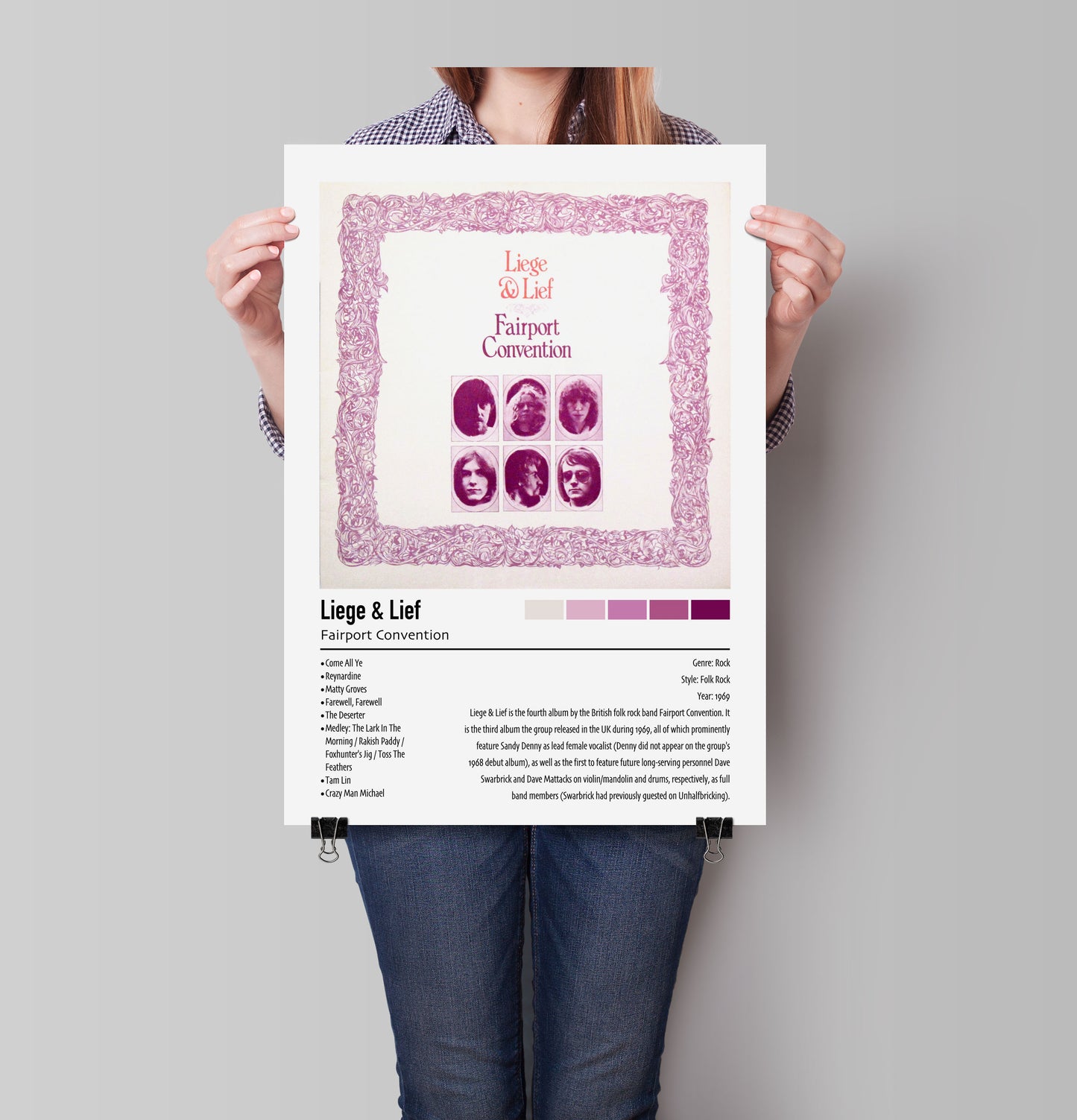 Fairport Convention | Liege & Lief | Custom Album Cover Poster Print