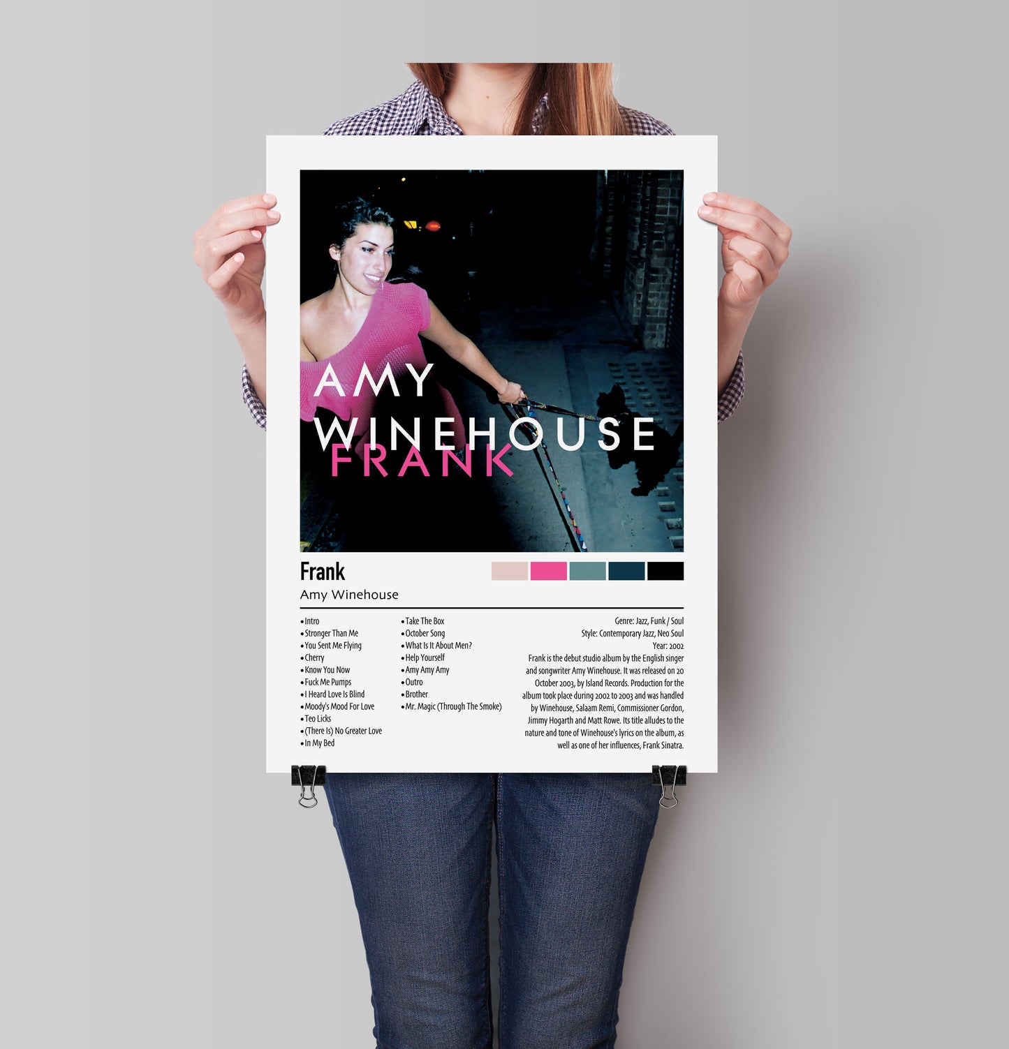 Amy Winehouse | Frank | Custom Album Cover Poster Print