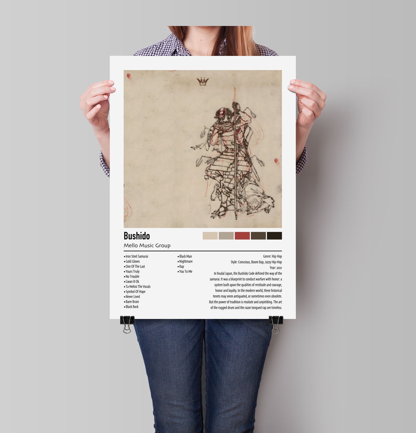 Bushido | Mello Music Group | Custom Album Cover Poster Print