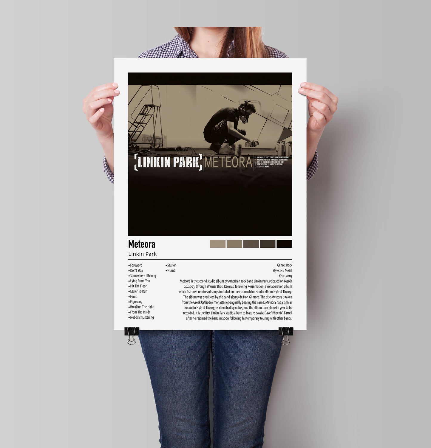 Linkin Park | Meteora | Custom Album Cover Poster Print