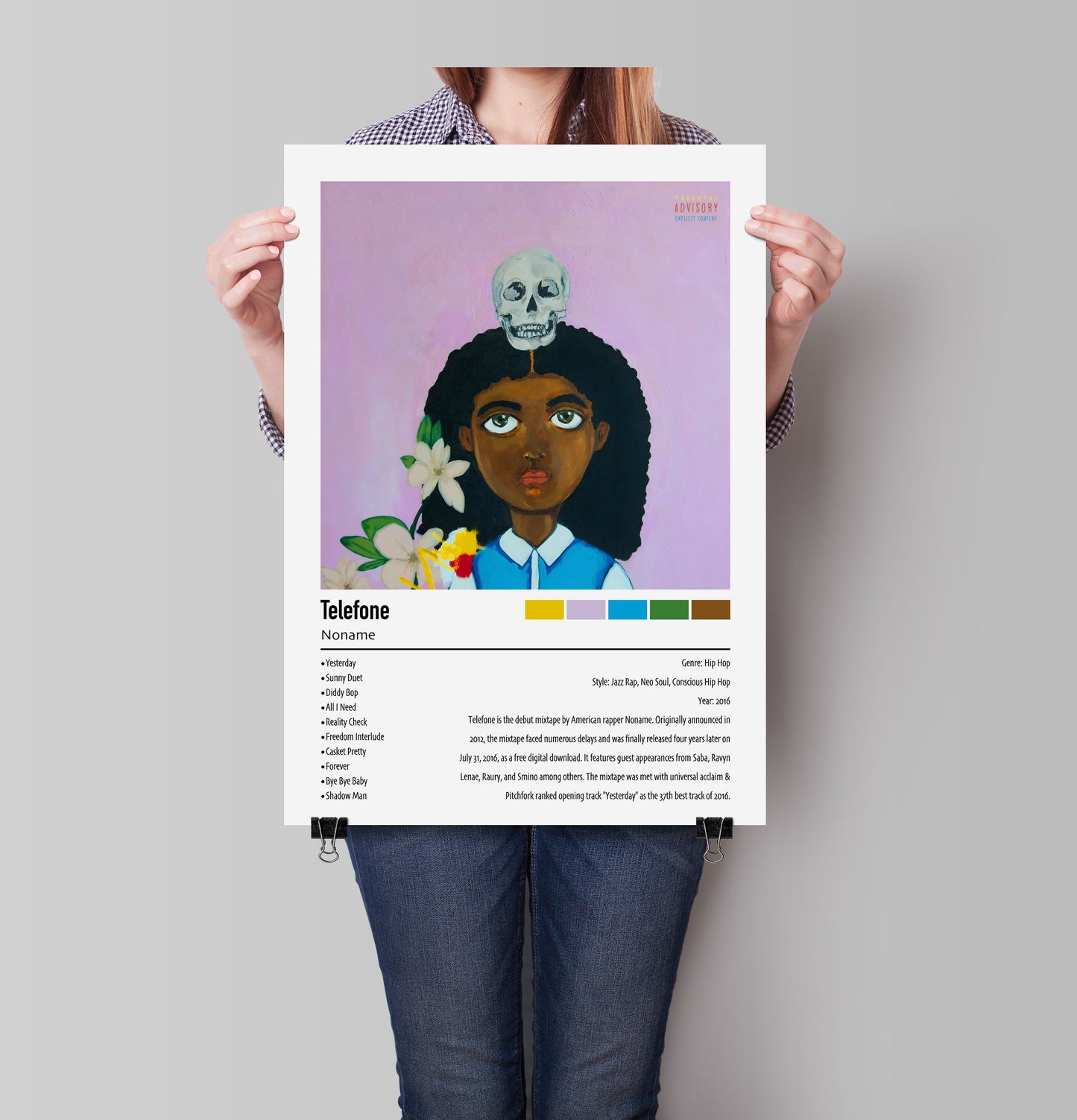Noname | Telefone | Custom Album Cover Poster Print