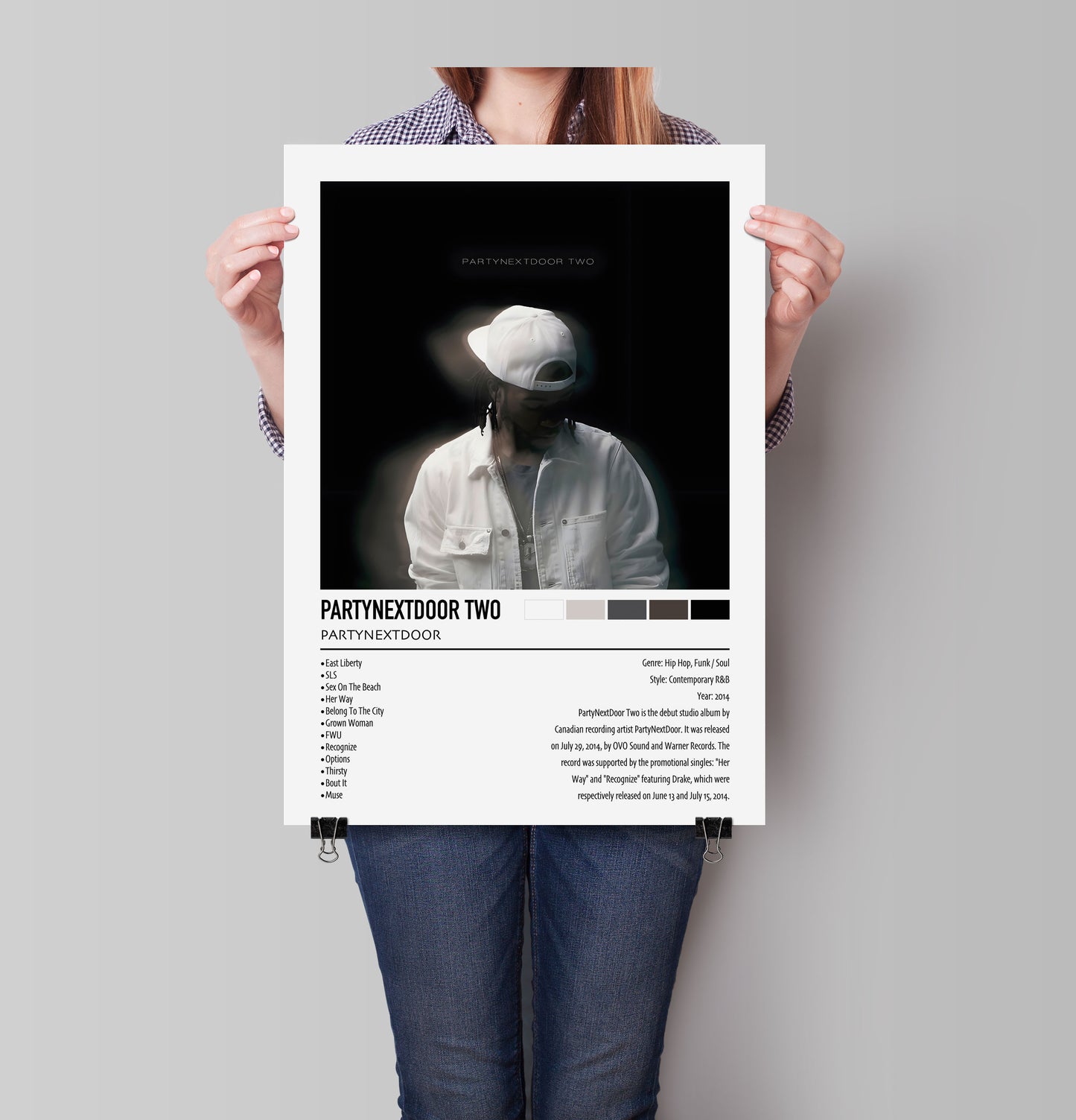 PARTYNEXTDOOR | PARTYNEXTDOOR TWO | Custom Album Cover Poster Print