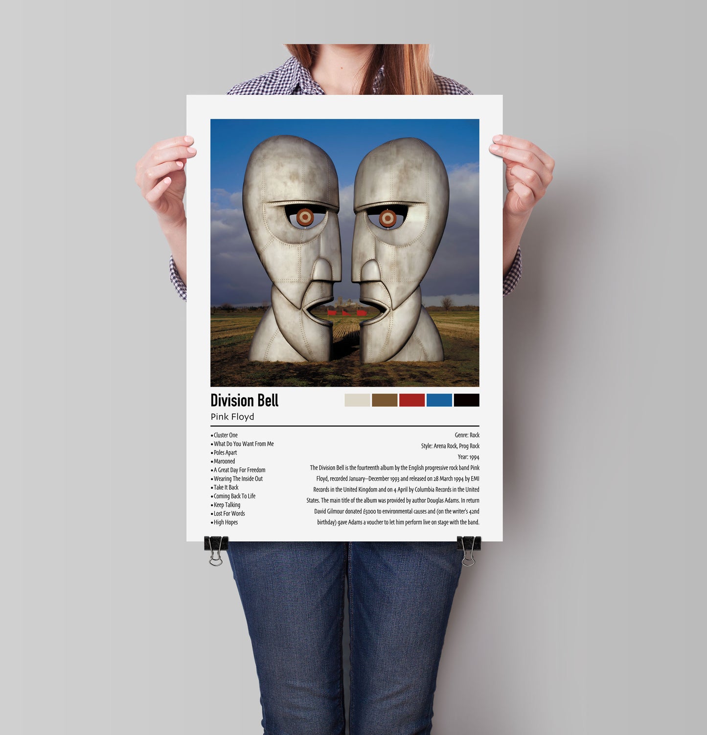 Pink Floyd | Division Bell | Custom Album Cover Poster Print