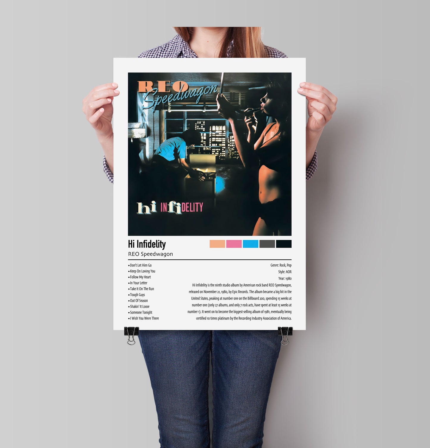 REO Speedwagon | Hi Fidelity | Custom Album Cover Poster Print