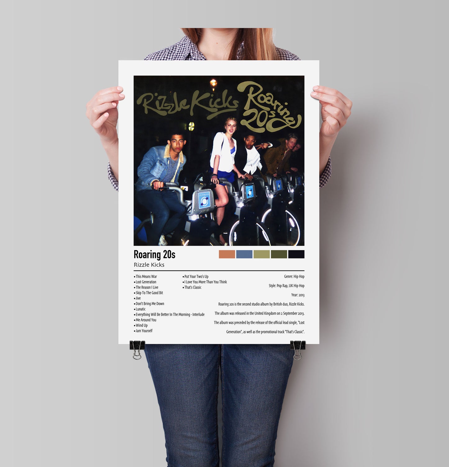 Rizzle Kicks | Roaring 20s| Custom Album Cover Poster Print