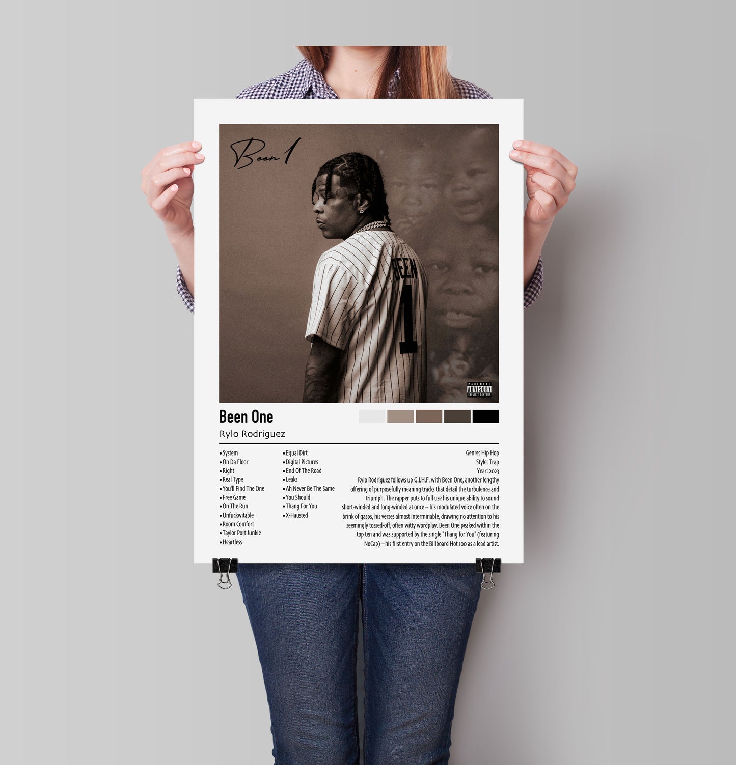 Rylo Rodriguez | Been One | Custom Album Cover Poster Print