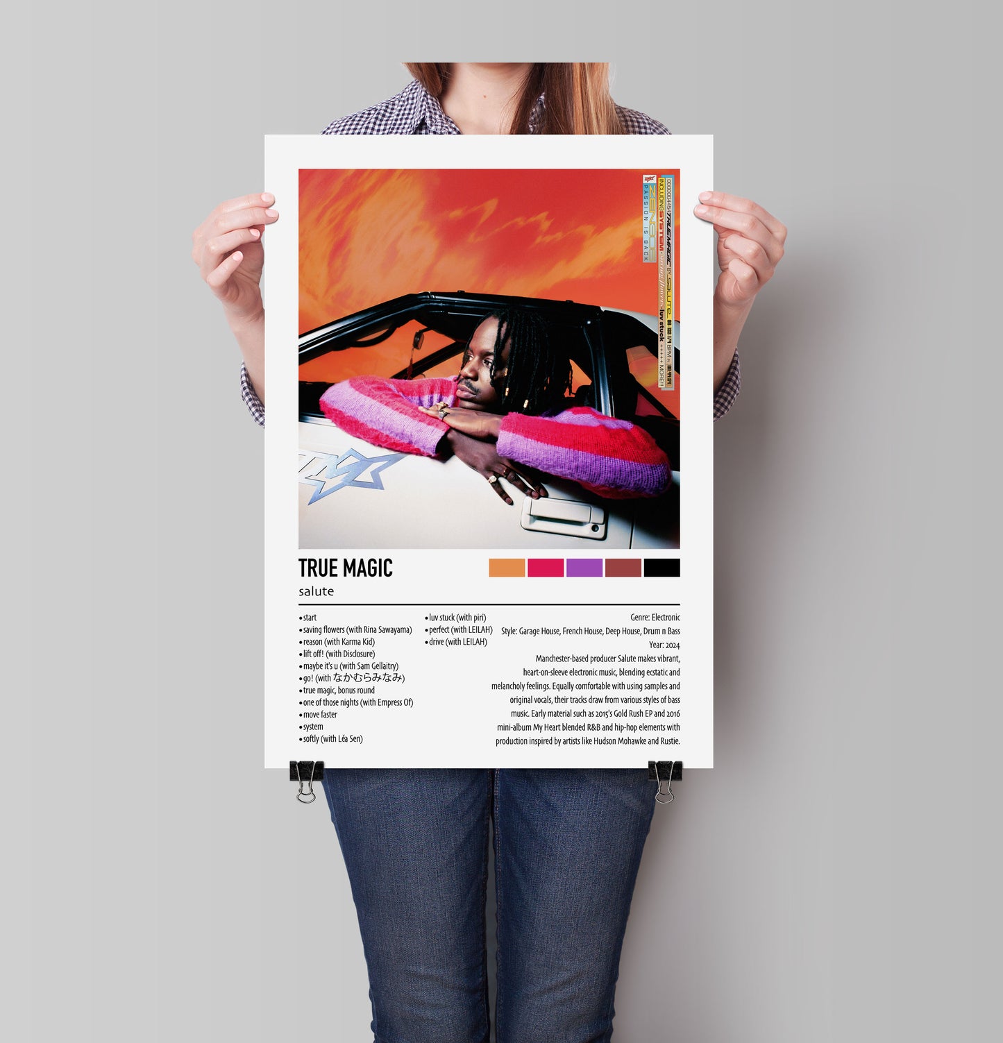 salute | TRUE MAGIC | Custom Album Cover Poster Print