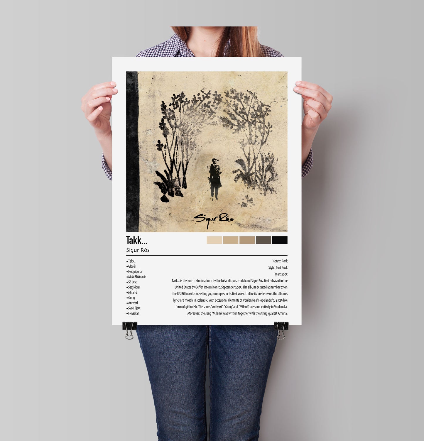 Sigur Rós | Takk... | Custom Album Cover Poster Print
