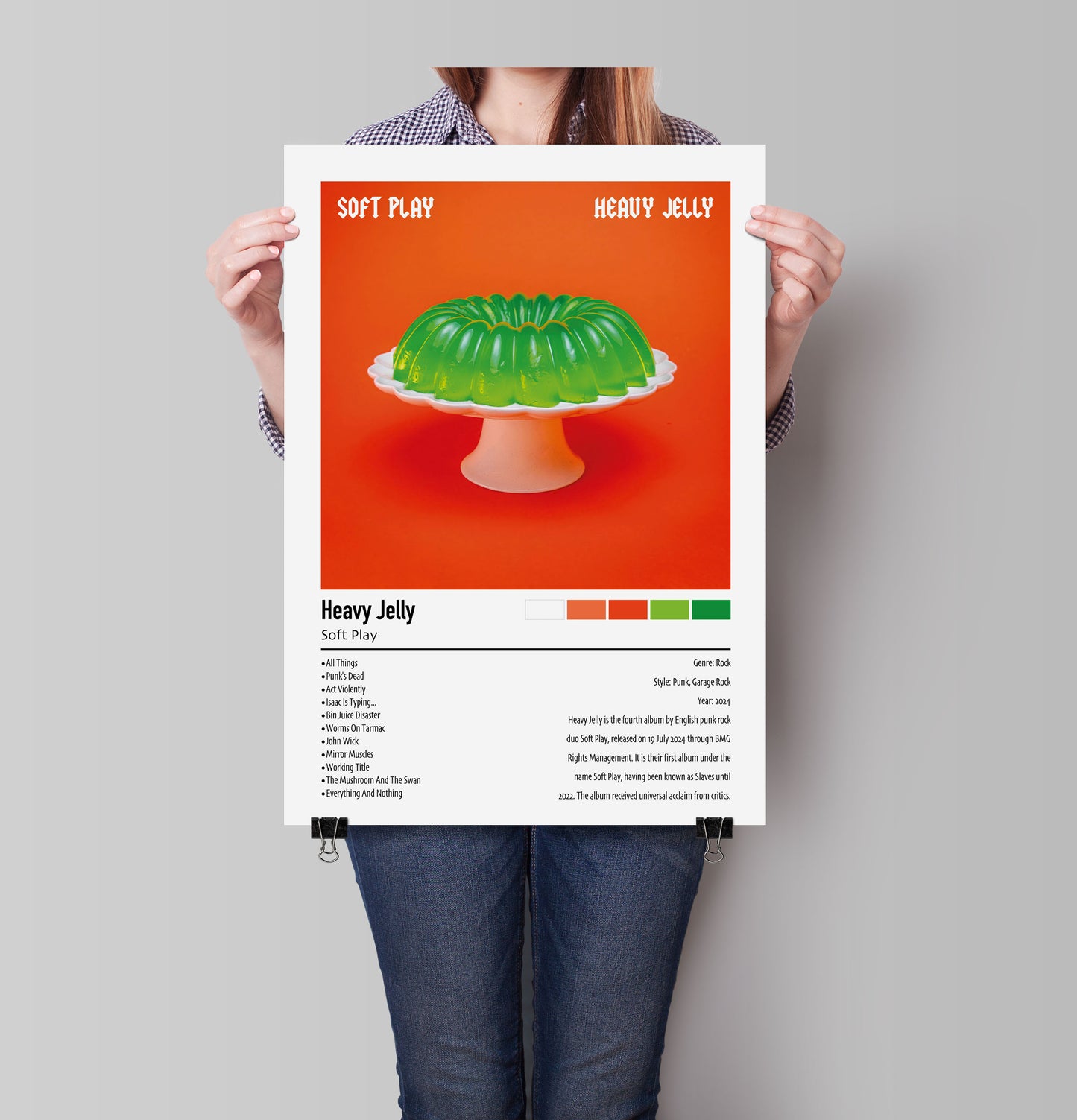 Soft Play | Heavy Jelly | Custom Album Cover Poster Print