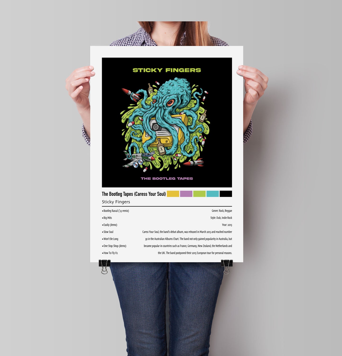 Sticky Fingers | The Bootleg Tapes (Caress Your Soul) | Custom Album Cover Poster Print