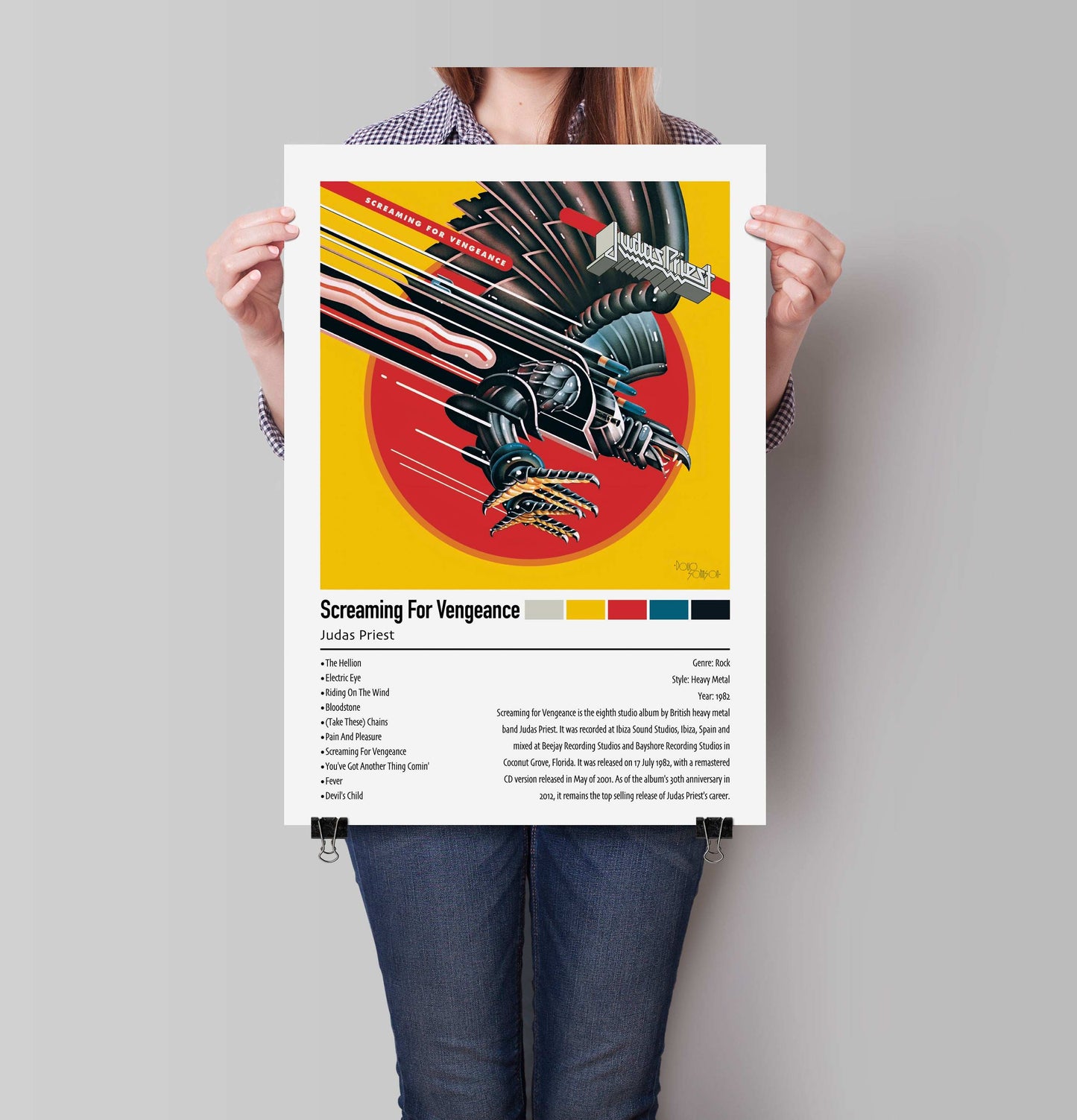 Judas Priest | Screaming For Vengeance | Custom Album Cover Poster Print