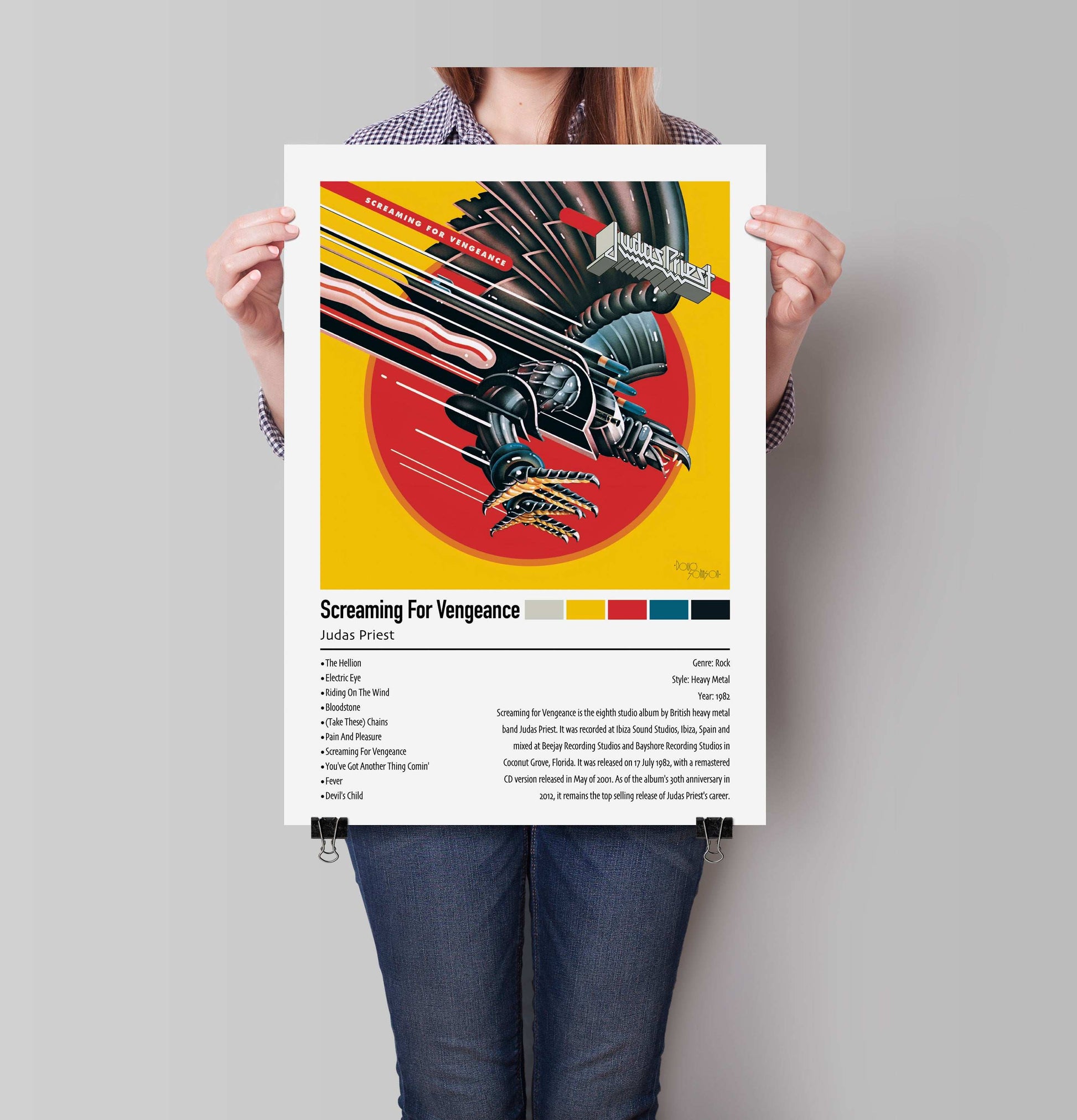 Judas Priest | Screaming For Vengeance | Custom Album Cover Poster Print