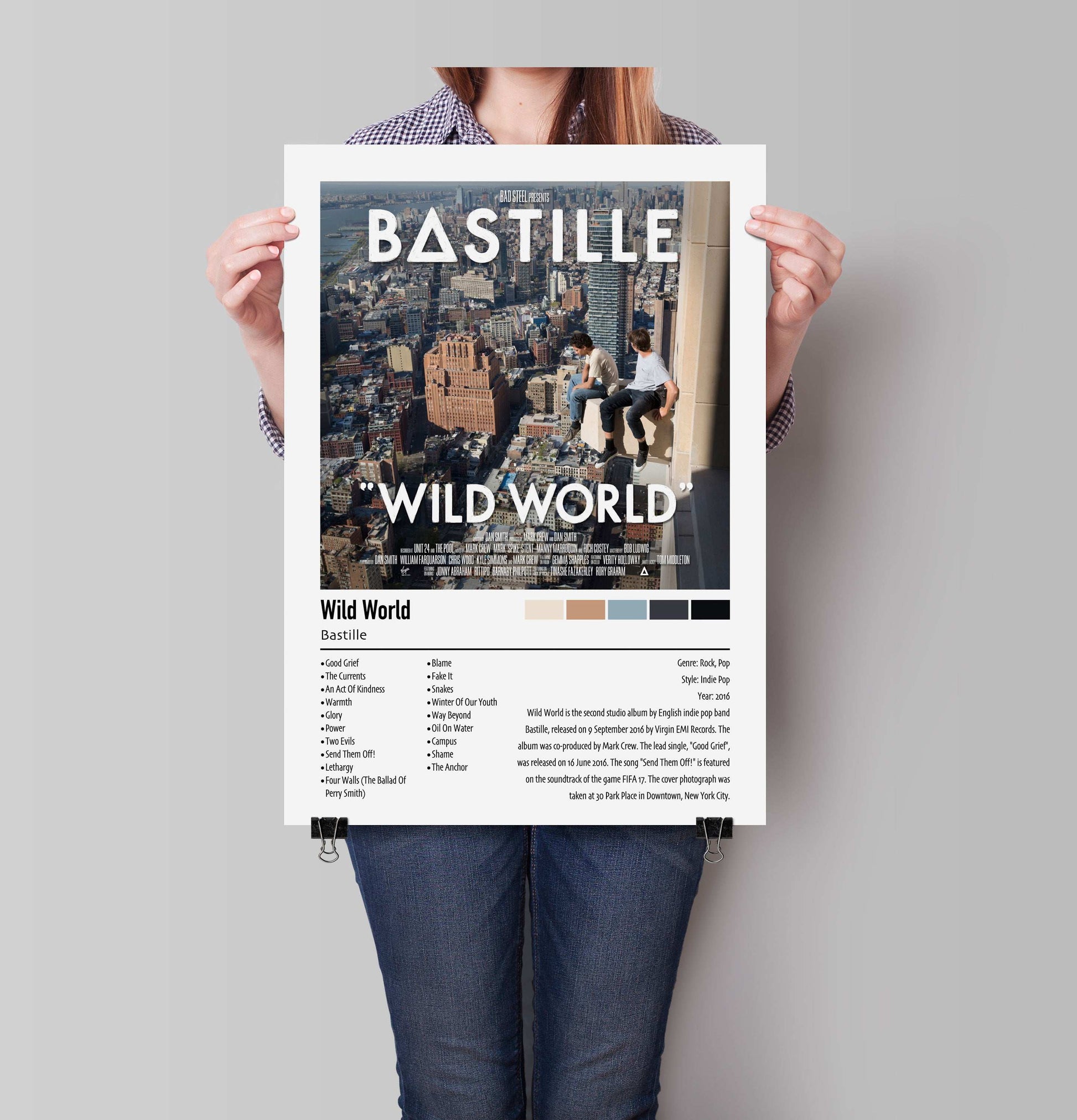 Bastille | Wild World | Custom Album Cover Poster Print