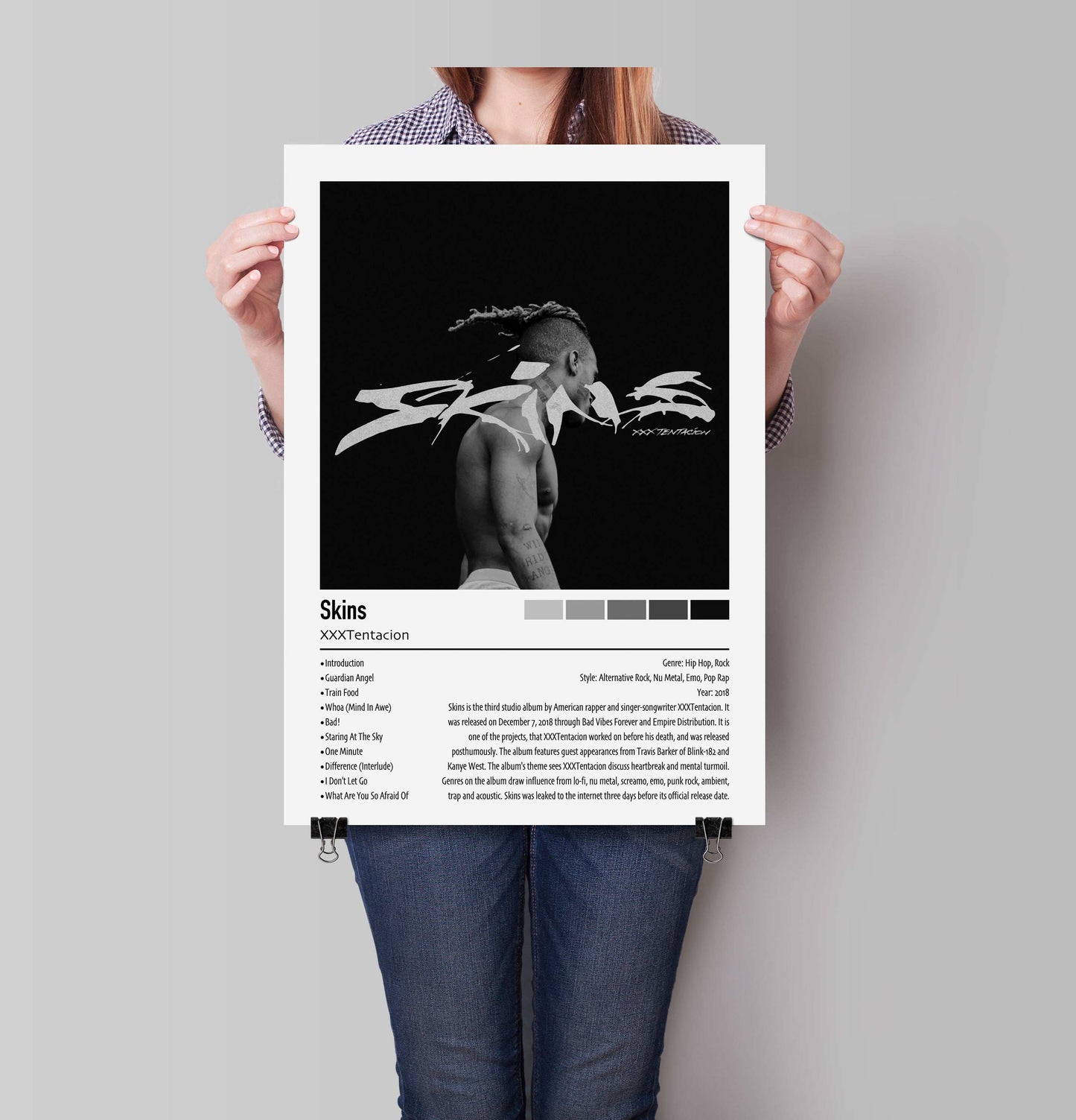 XXXTentacion | Skins | Custom Album Cover Poster Print