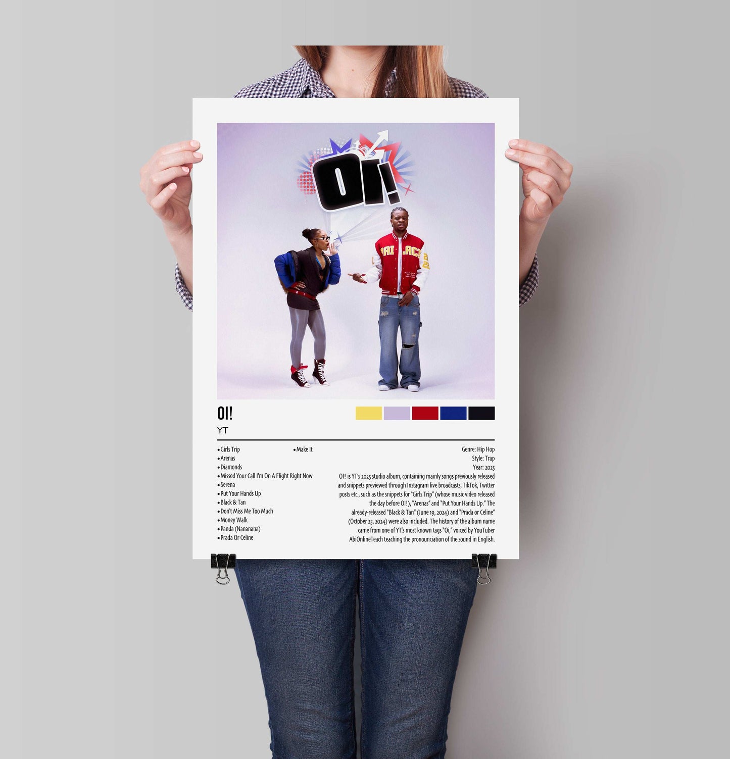 YT | Oi! | Custom Album Cover Poster Print