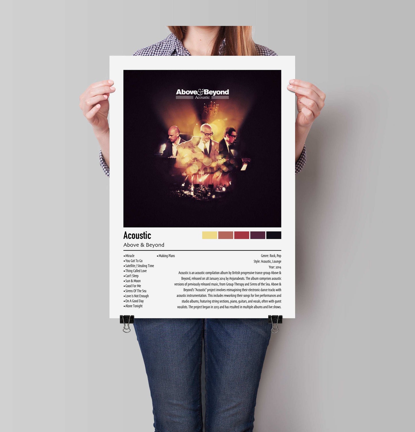 Above & Beyond | Acoustic | Custom Album Cover Poster Print