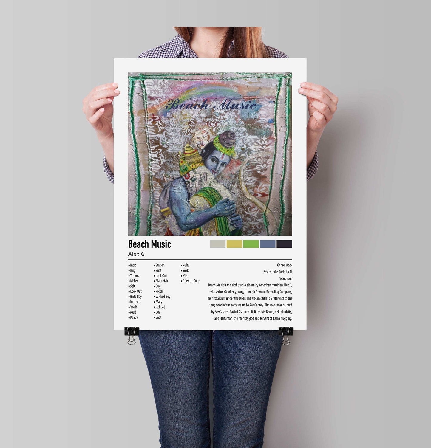 Alex G | Beach Music | Custom Album Cover Poster Print