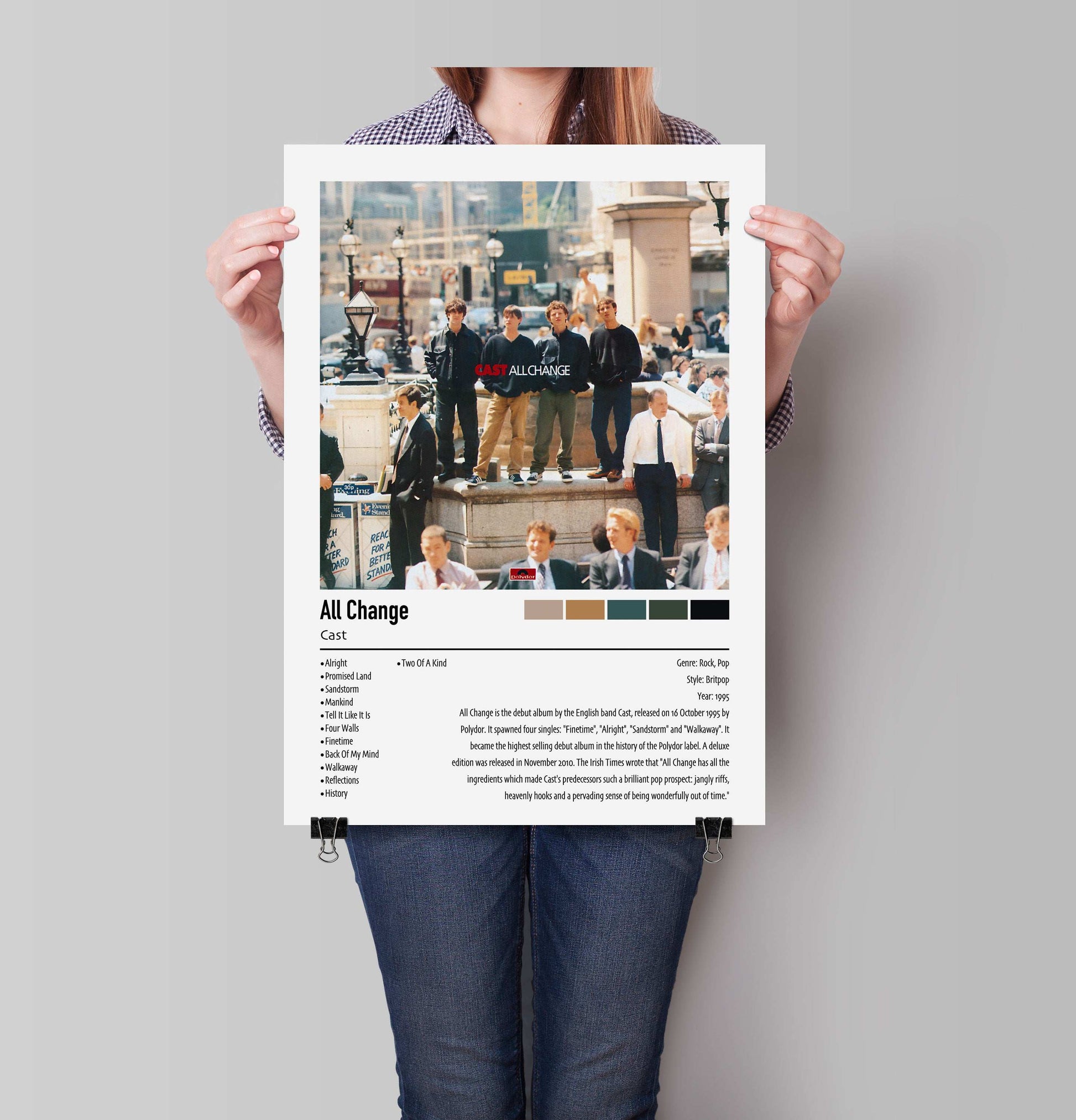 Cast | All Change | Custom Album Cover Poster Print