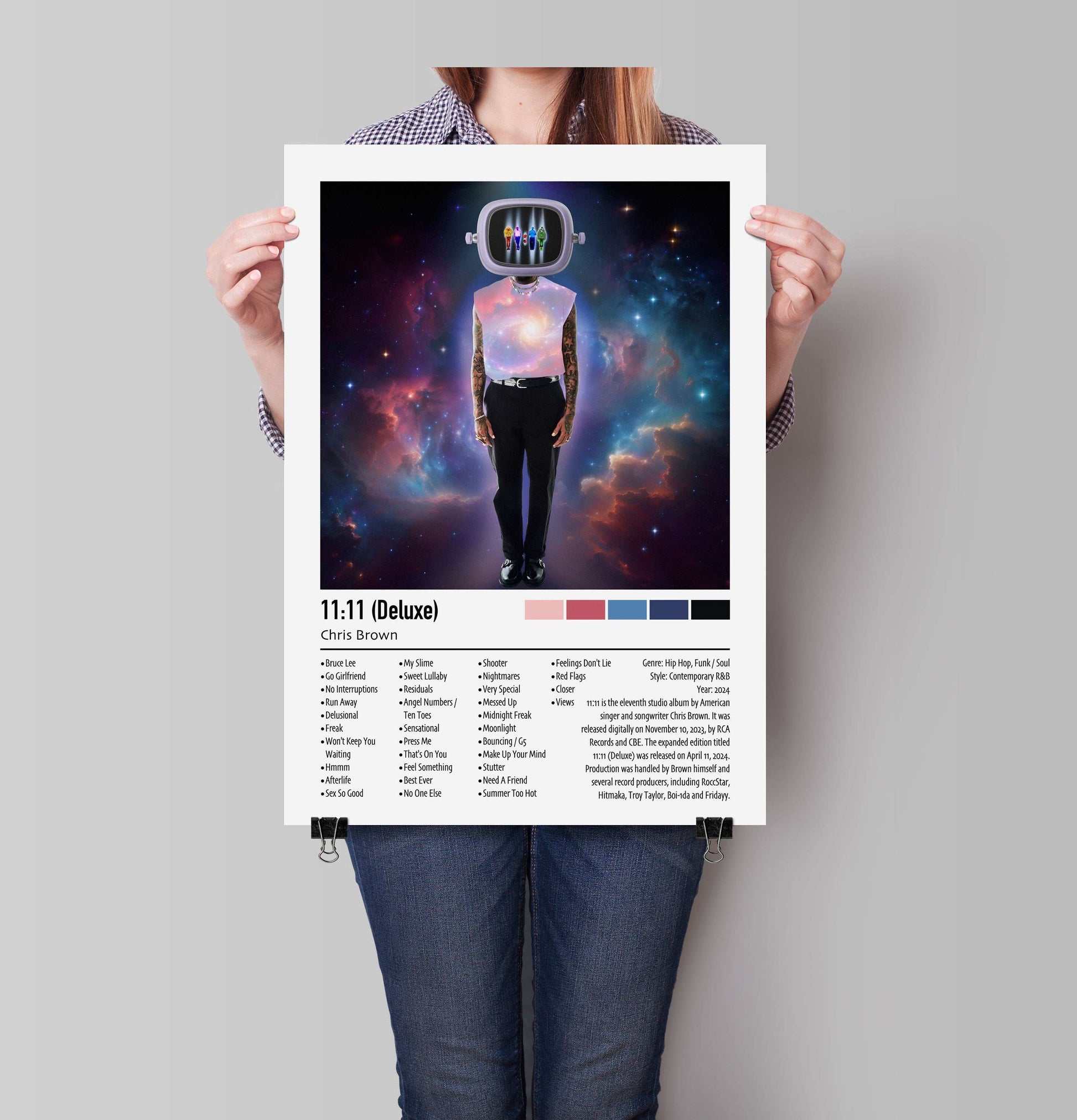 Chris Brown | 11:11 (Deluxe) | Custom Album Cover Poster Print