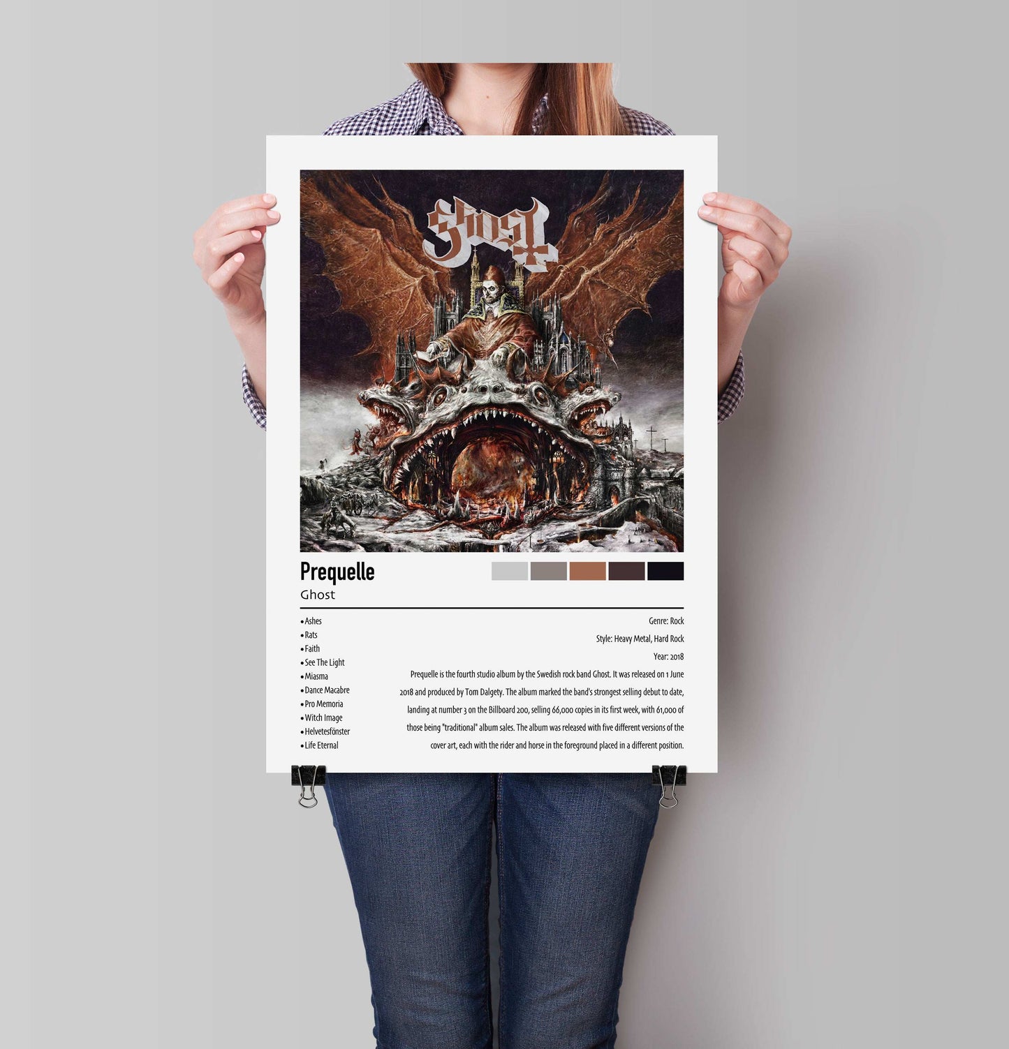 Ghost | Prequelle | Custom Album Cover Poster Print