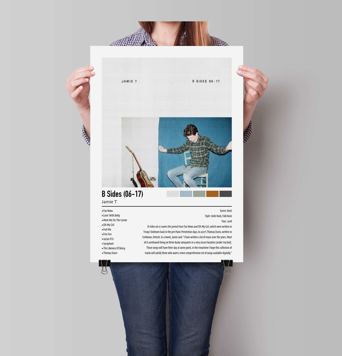 Jamie T | B Sides (06-17) | Custom Album Cover Poster Print