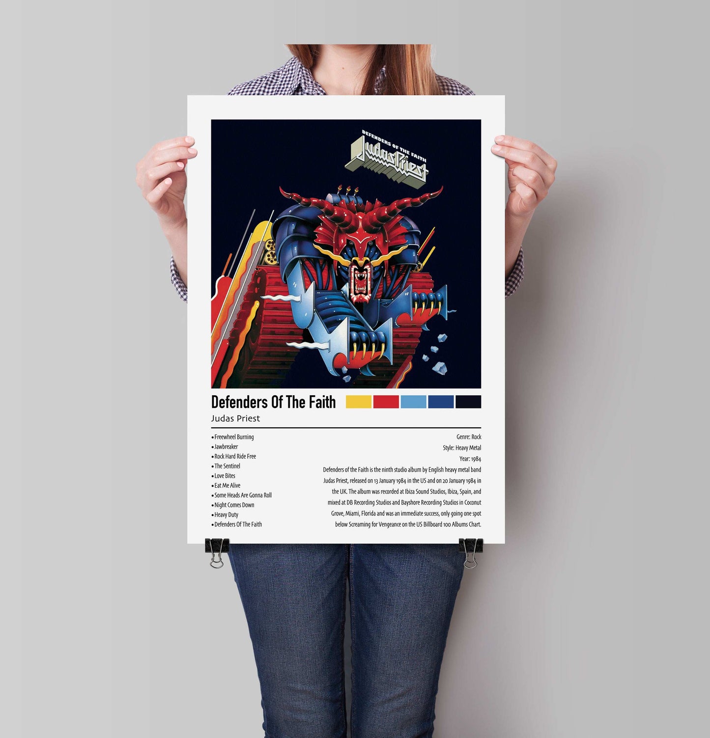 Judas Priest | Defenders Of The Faith | Custom Album Cover Poster Print