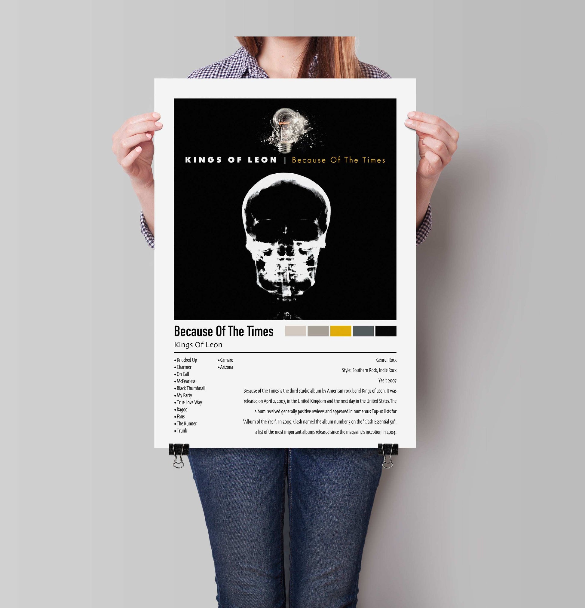Kings Of Leon | Because Of The Times | Custom Album Cover Poster Print