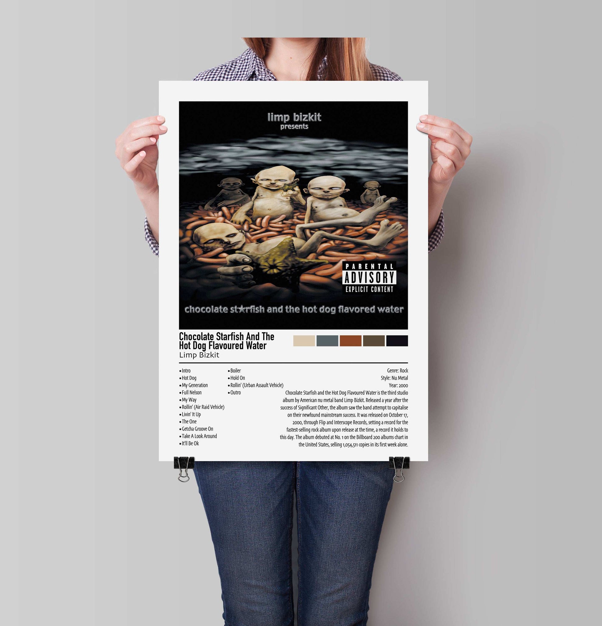 Limp Bizkit | Chocolate Starfish And The Hot Dog Flavoured Water | Custom Album Cover Poster Print