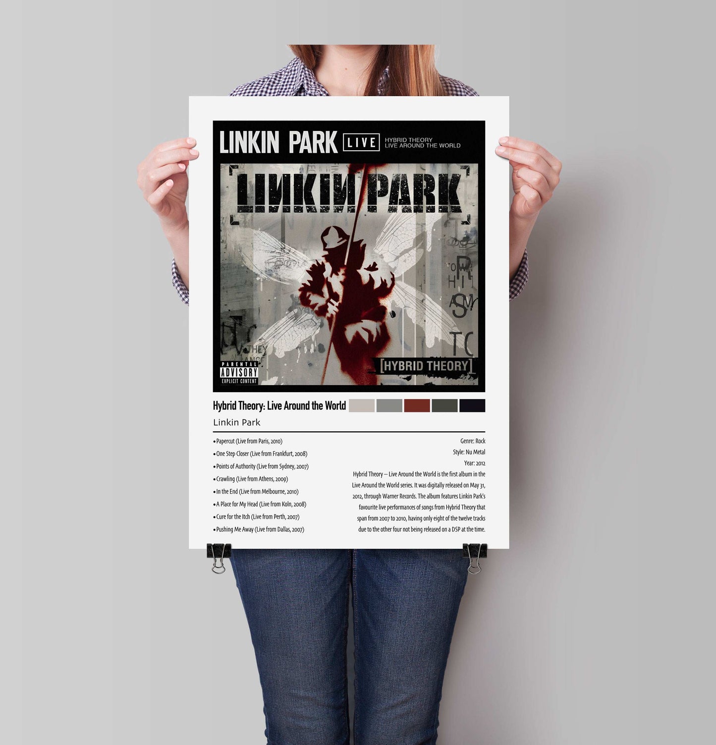 Linkin Park | Hybrid Theory: Live Around the World | Custom Album Cover Poster Print