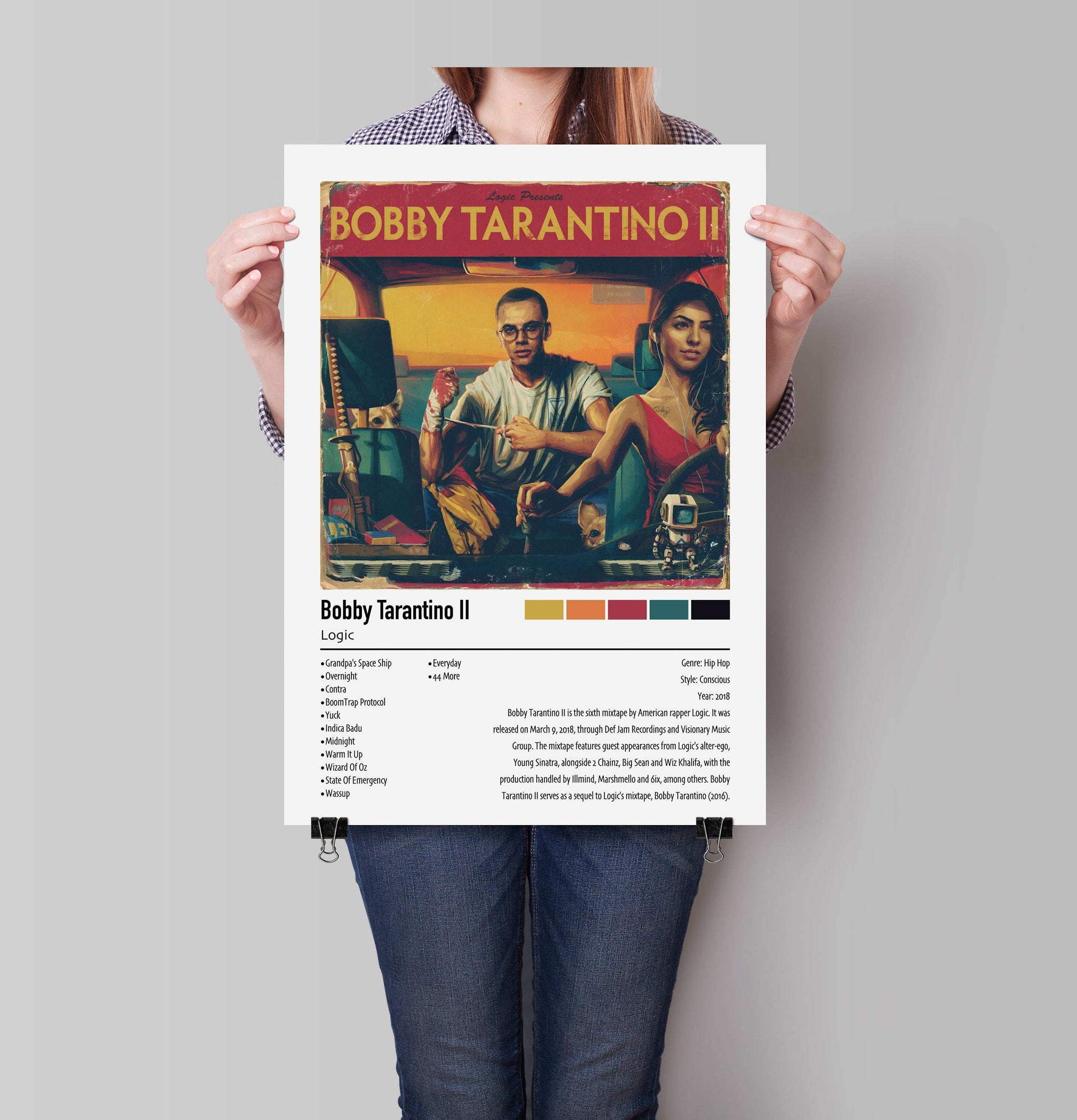 Logic | Bobby Tarantino Il | Custom Album Cover Poster Print