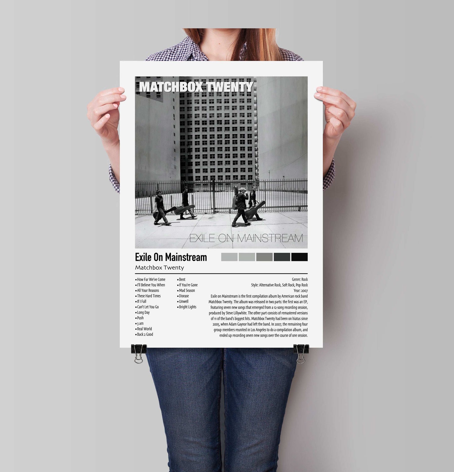 Matchbox Twenty | Exile On Mainstream | Custom Album Cover Poster Print