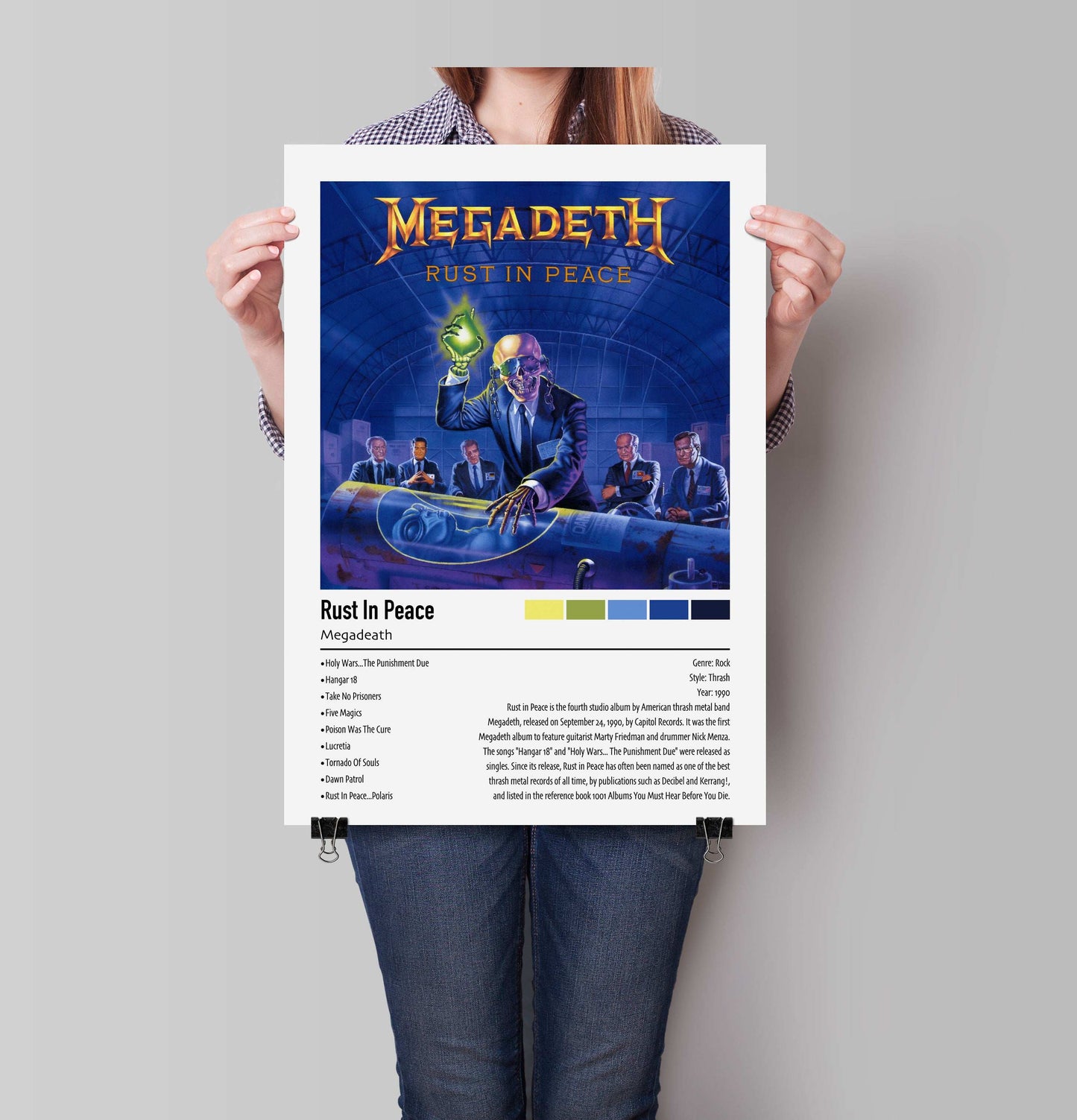 Megadeath | Rust In Peace | Custom Album Cover Poster Print