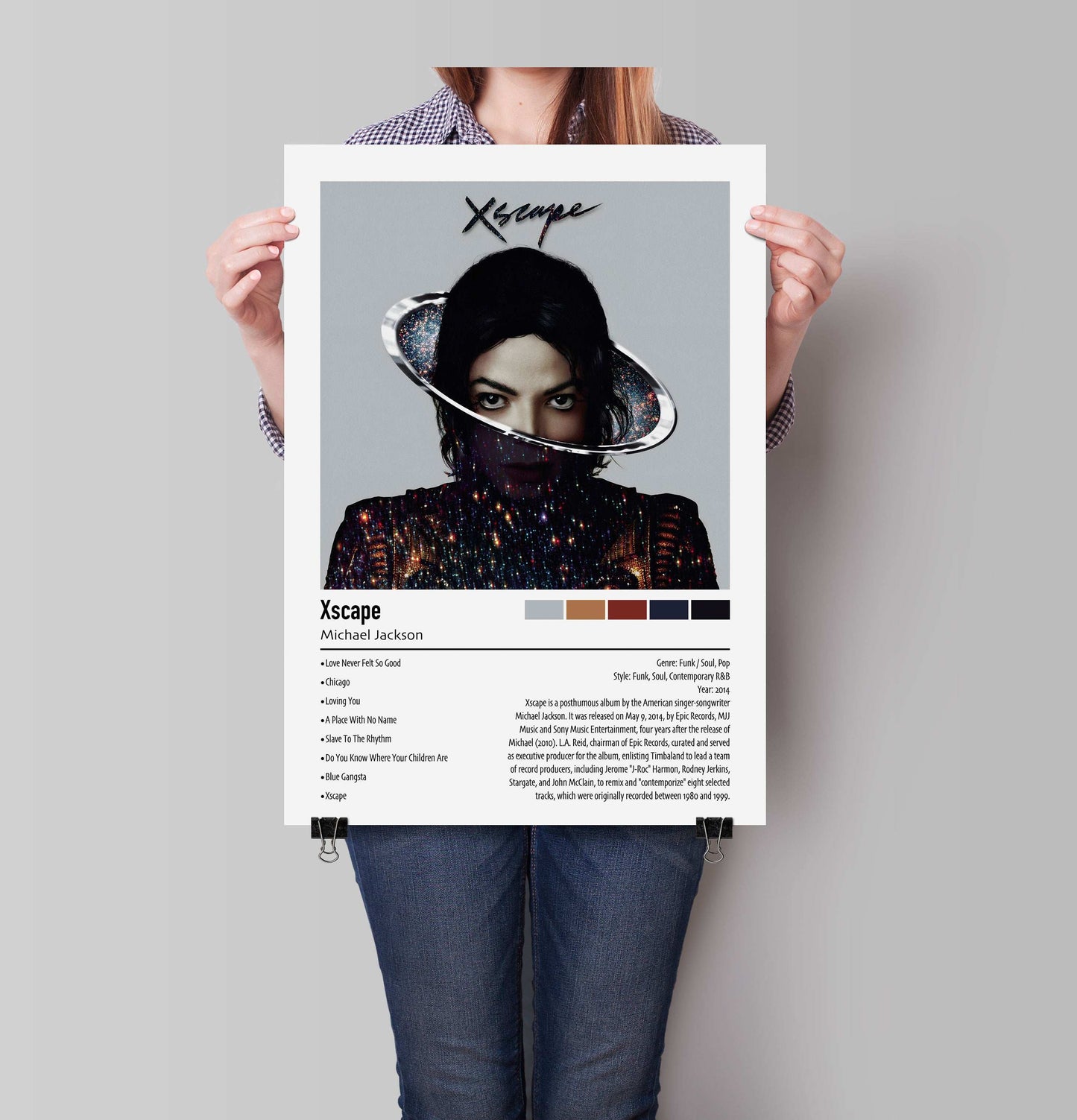 Michael Jackson | Xscape | Custom Album Cover Poster Print