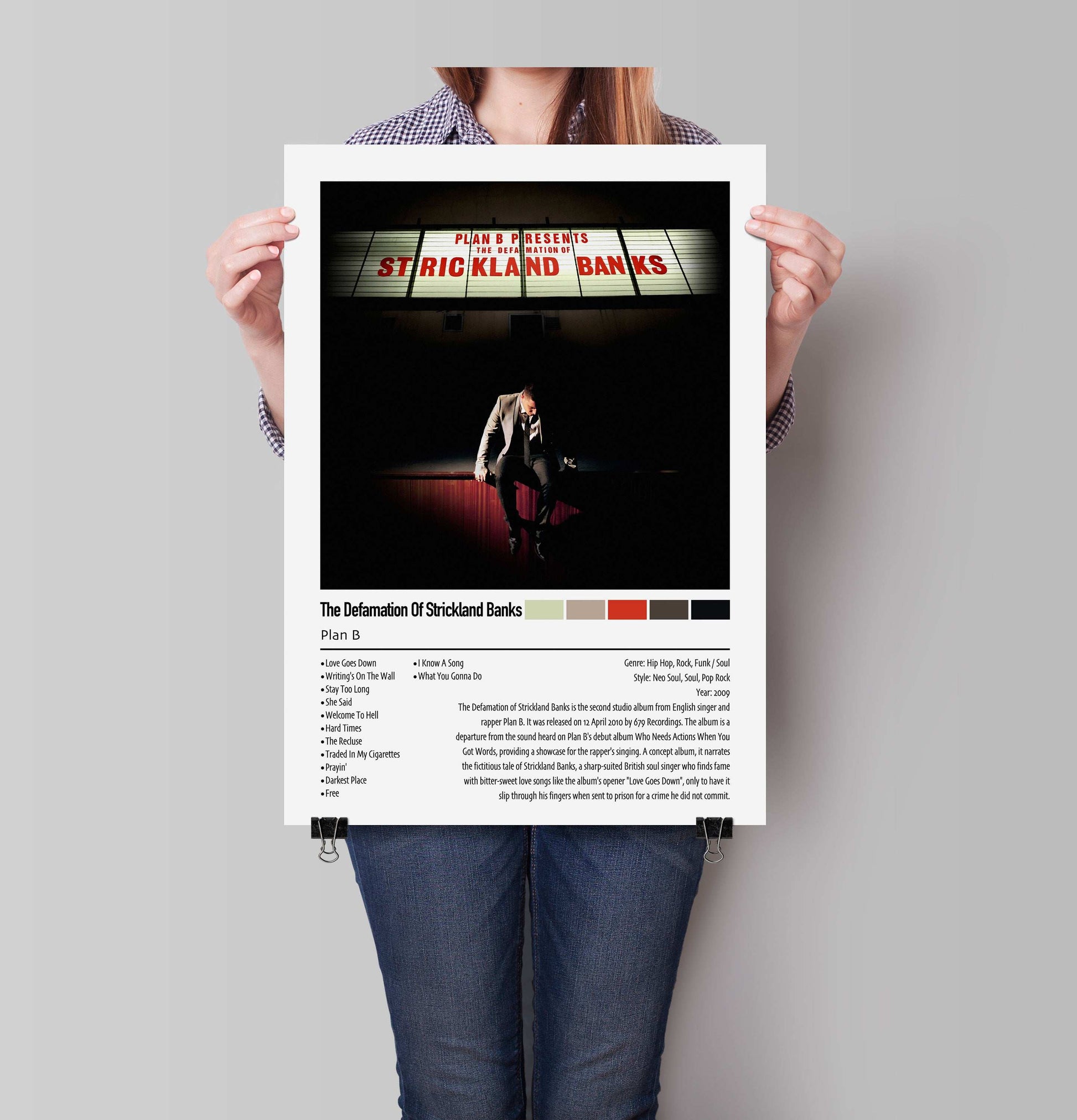 Plan B | The Defamation Of Strickland Banks | Custom Album Cover Poster Print