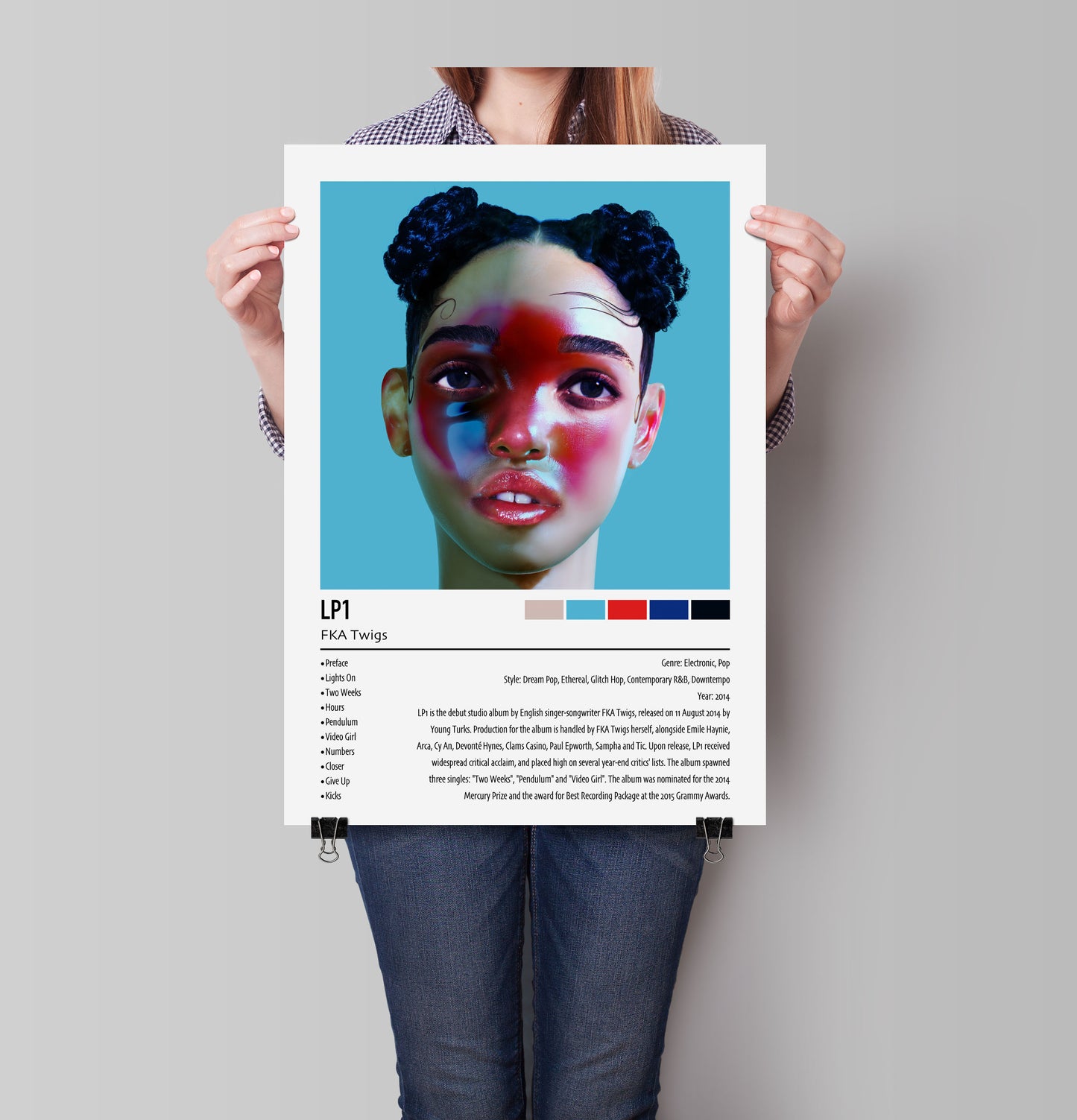 FKA Twigs | LP1 |  Custom Album Cover Poster Print
