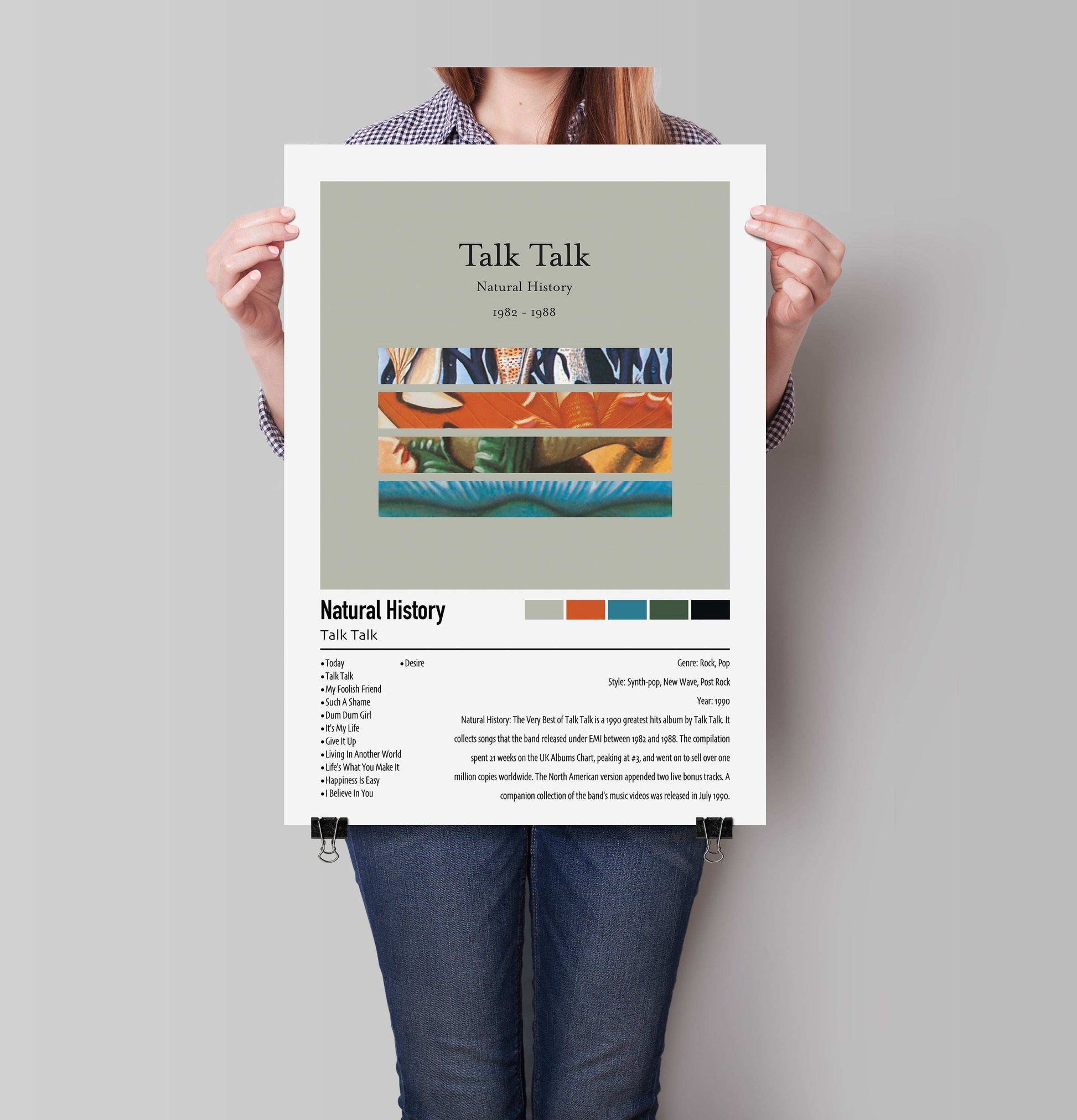 Talk Talk | Natural History: The Very Best of Talk Talk  | Custom Album Cover Poster Print